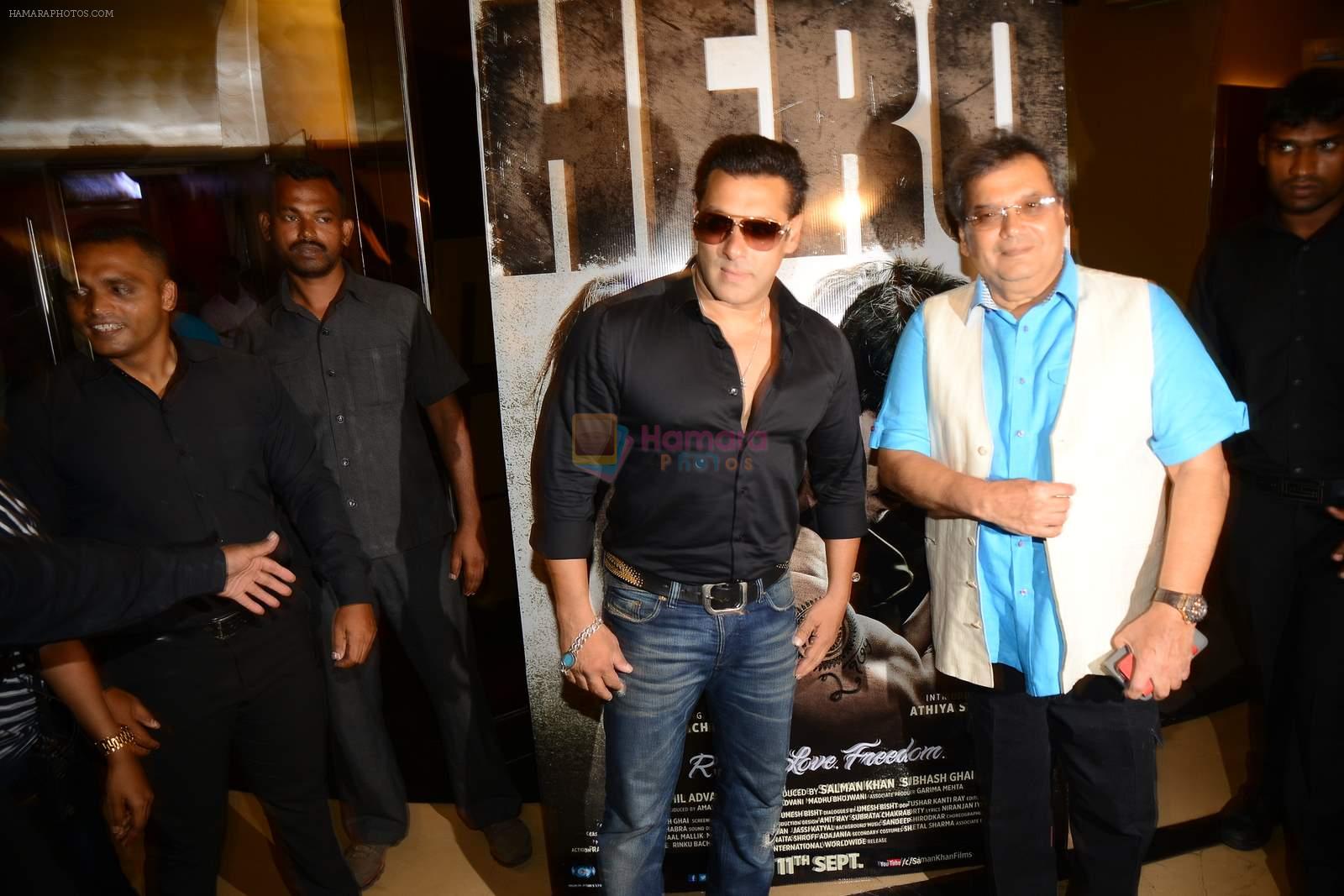 Salman Khan at Bajrangi Bhaijaan screening in Lightbox, PVR and Yashraj on 16th July 2015