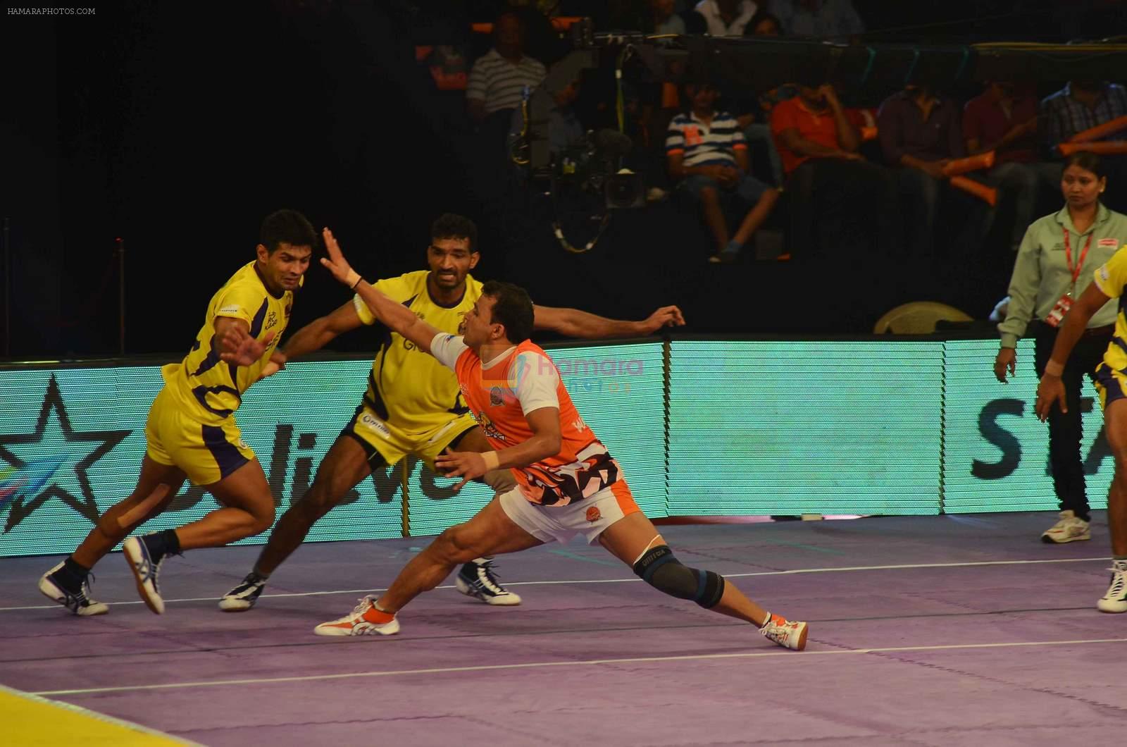 at Pro Kabaddi day 3 in NSCI on 20th July 2015