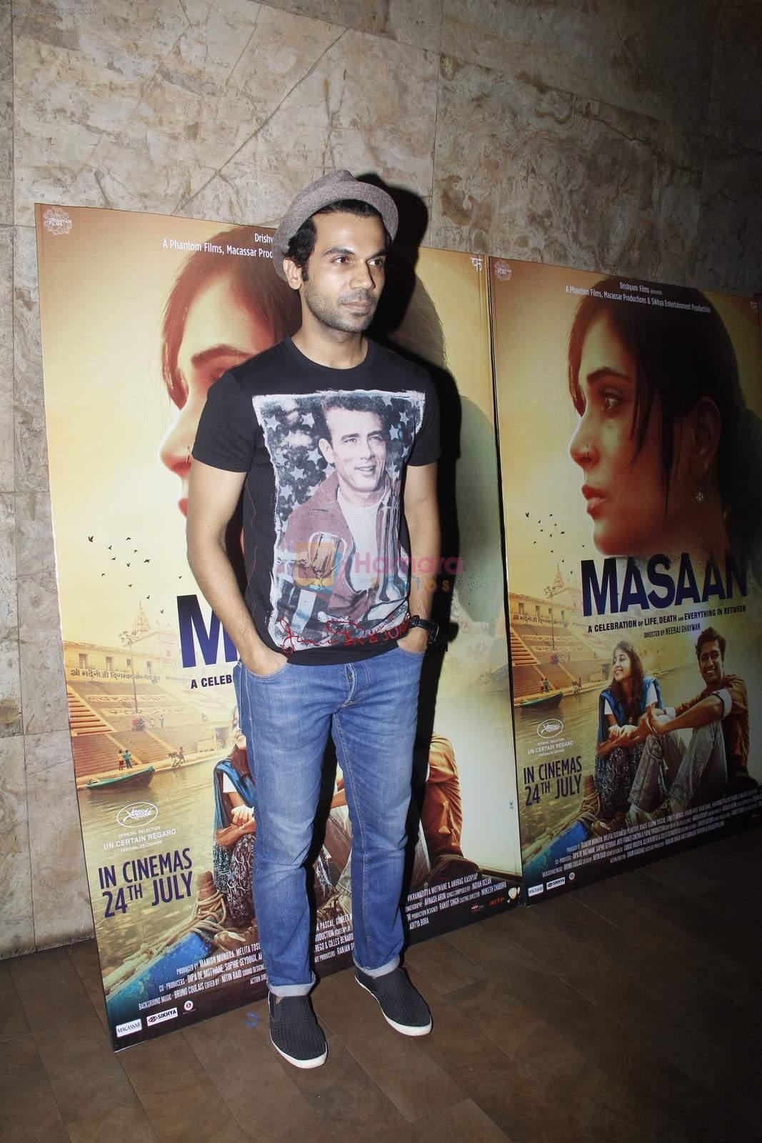 Raj Kumar Yadav at Masaan screening in Lightbox, Mumbai on 21st July 2015