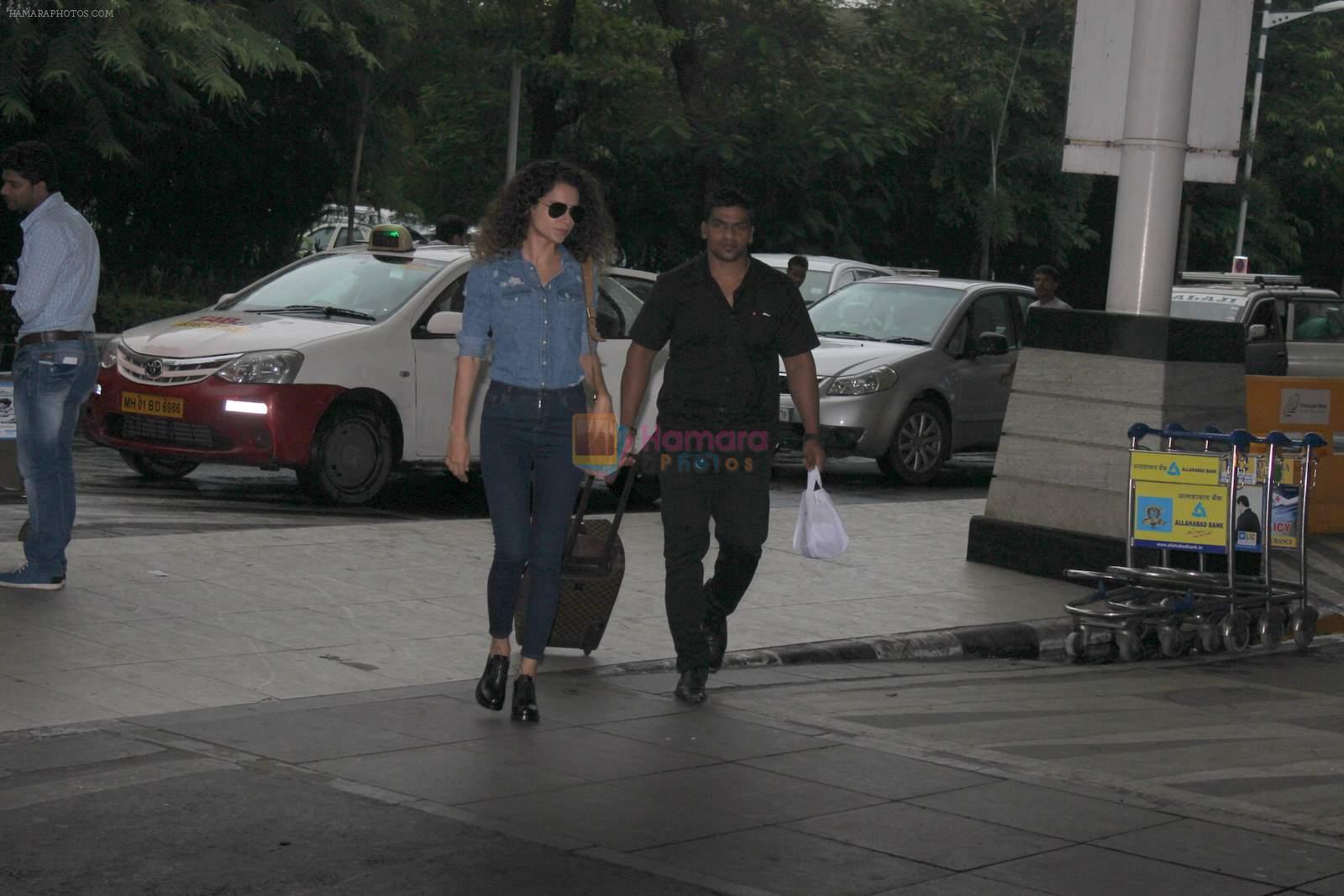 Kangana Ranaut spotted at the airport on 21st July 2015