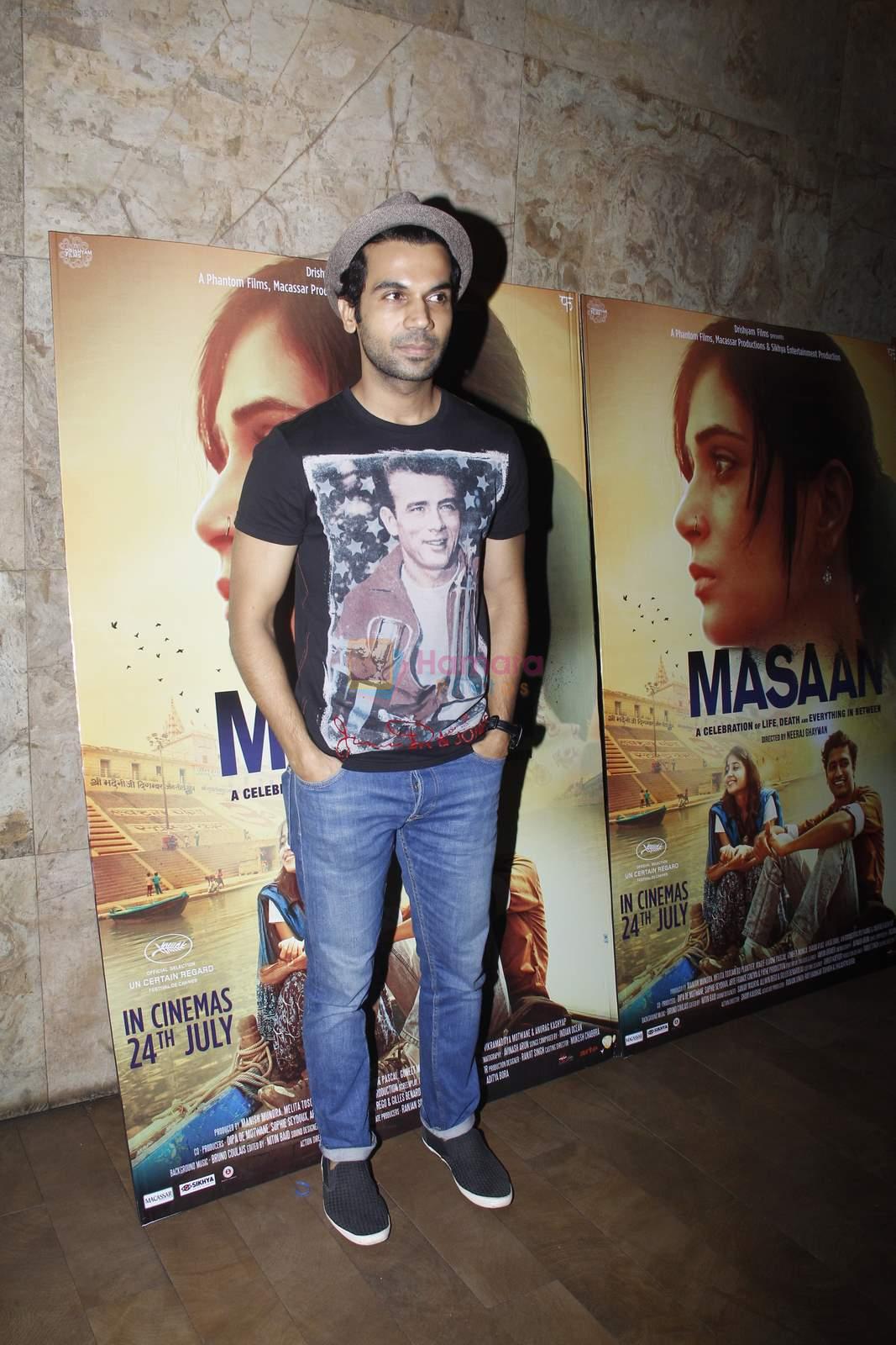 Raj Kumar Yadav at Masaan screening in Lightbox, Mumbai on 21st July 2015