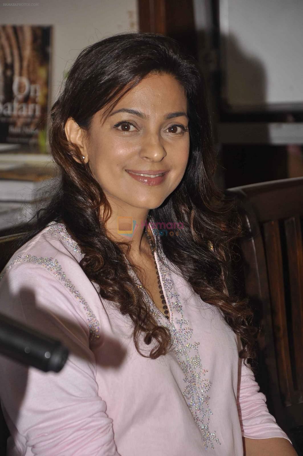 Juhi Chawla snapped at a book launch in Fort on 28th July 2015