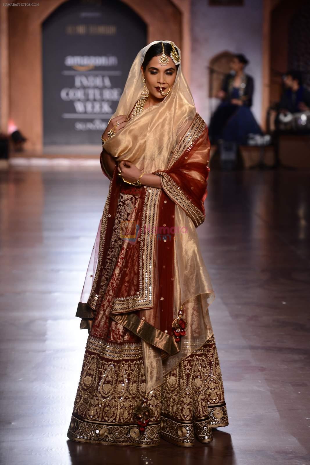 Richa Chadda walk for Reynu Tandon Show at India Couture Week 2015 on 1st Aug 2015