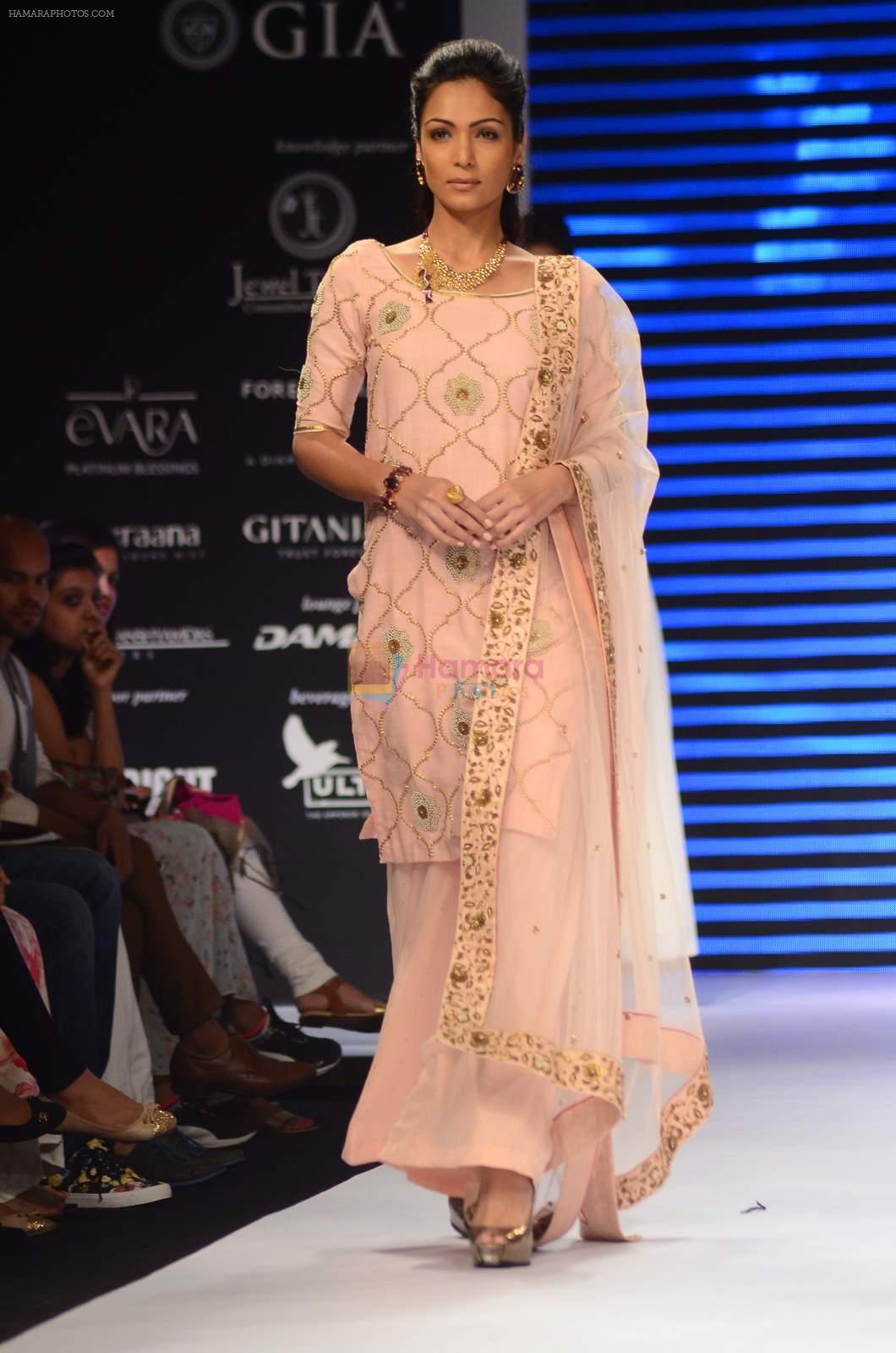 Model walk the ramp for IIJW 2015  Day 2 on 4th Aug 2015