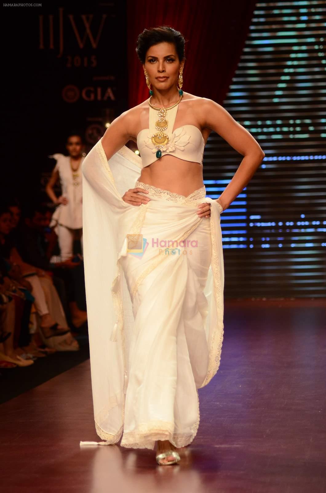 Model walk the ramp for IIJW 2015 Day 3 on 5th Aug 2015
