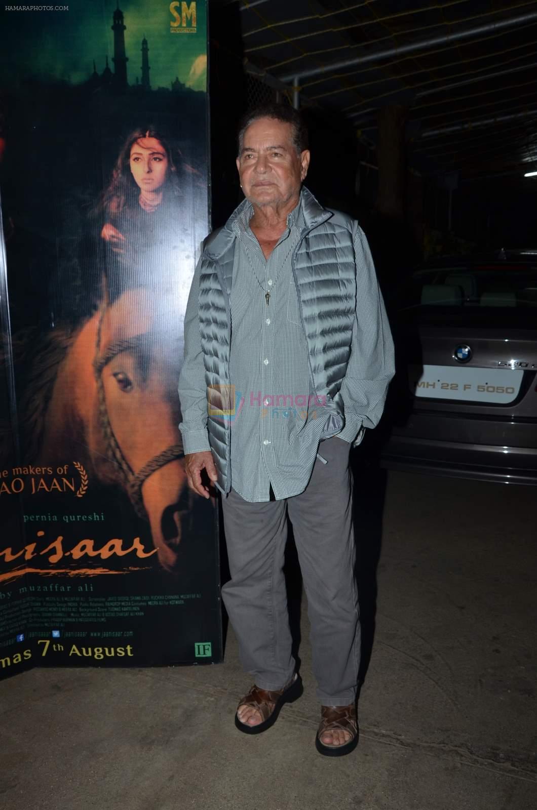 Salim Khan at Jaanisaar Screening in Sunny Super Sound on 6th Aug 2015