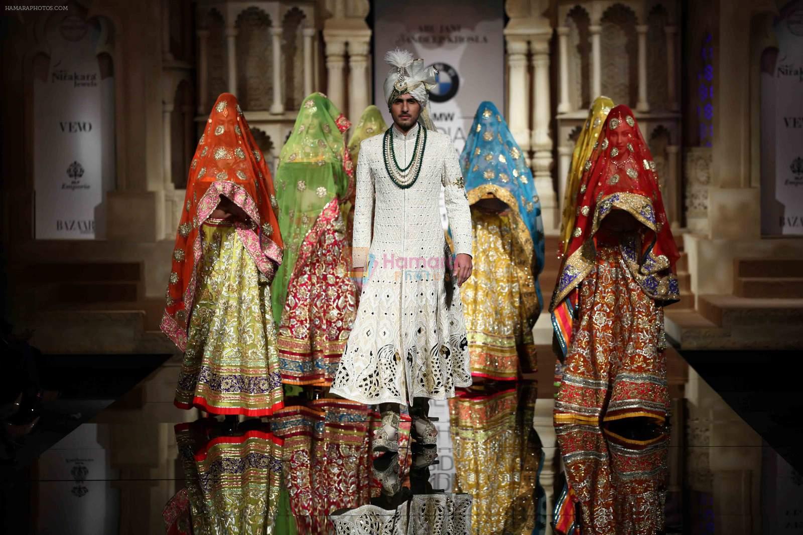 Model walks for abu jani sandeep khosla show in delhi on 7th Aug 2015