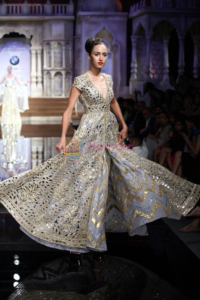 Model walks for abu jani sandeep khosla show in delhi on 7th Aug 2015