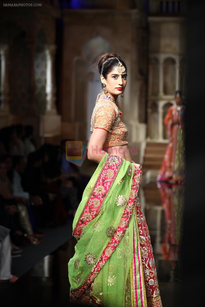 Model walks for abu jani sandeep khosla show in delhi on 7th Aug 2015