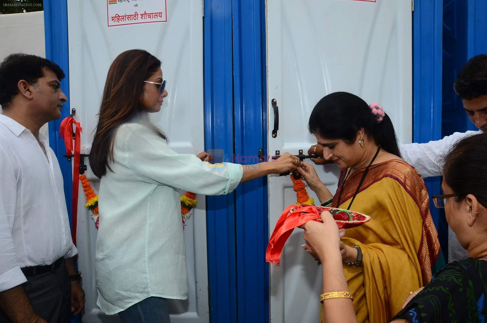 Sridevi at sulabh public toilet launch in Mumbai  on 8th Aug 2015