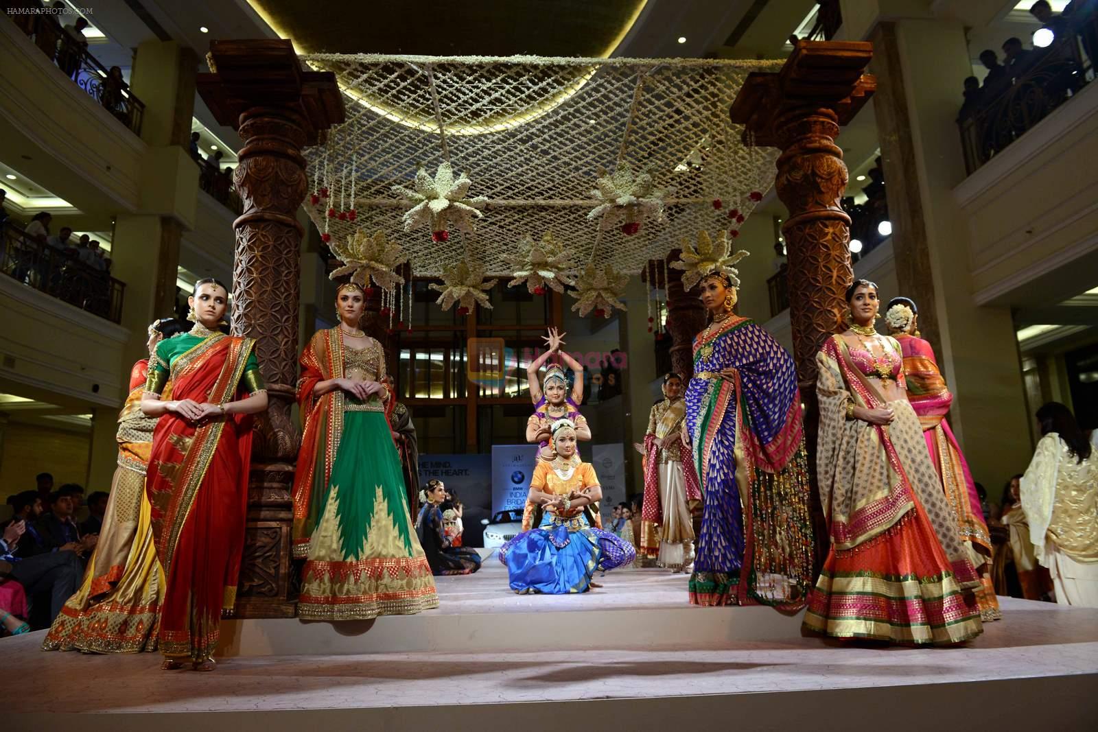 Model walk the ramp for Ashima Leena Show at India Bridal Week on 8th Aug 2015