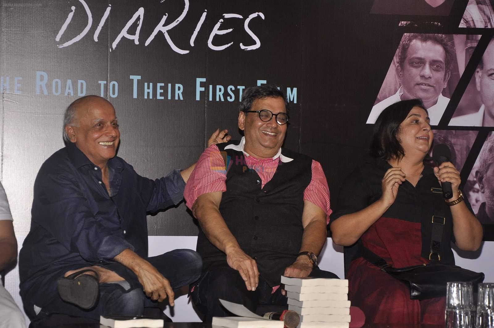 Mahesh Bhatt, Farah Khan, Subhash Ghai at Director's Diaries book launch  in Mumbai on 9th Aug 2015