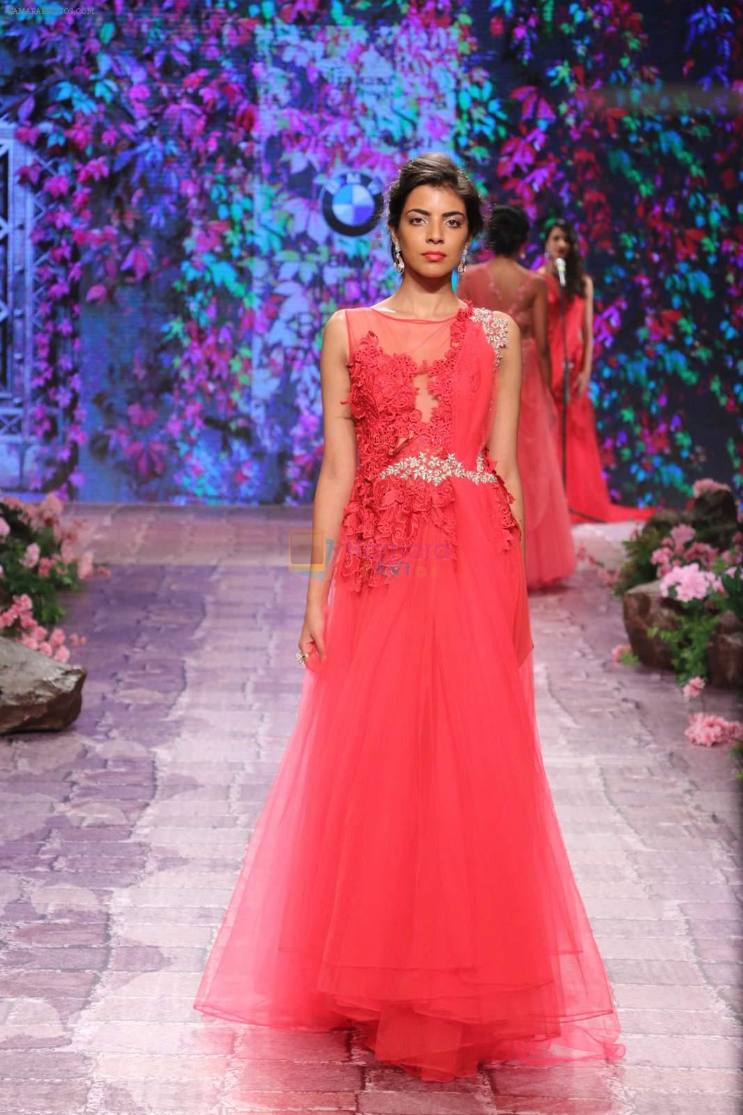 Model walks for Jyotsna Tiwari Show at India Bridal Week on 9th Aug 2015