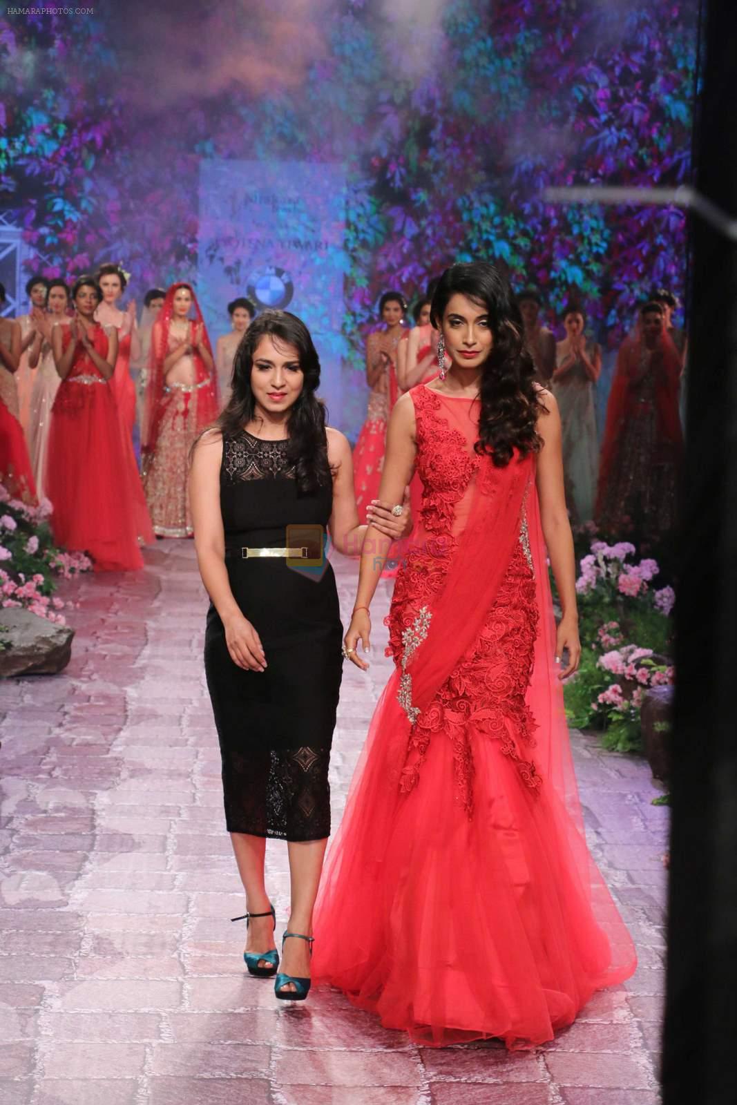 Sarah Jane Dias walks for Jyotsna Tiwari Show at India Bridal Week on 9th Aug 2015