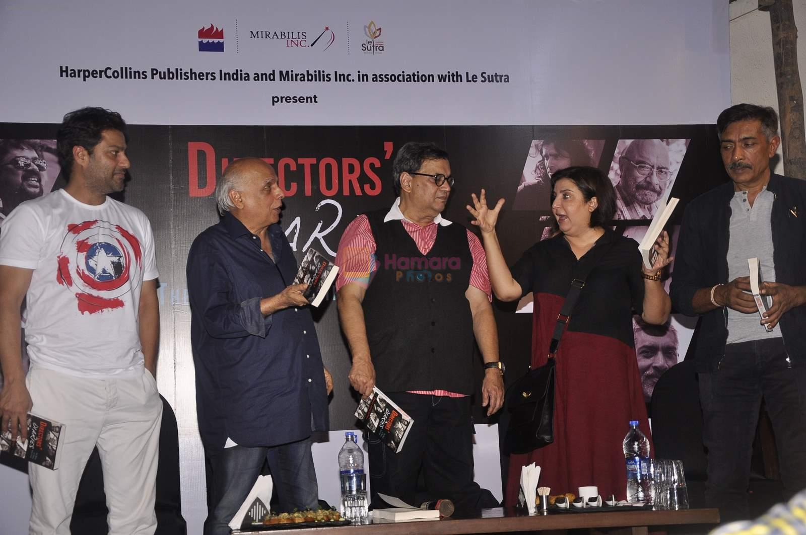Abhishek Kapoor, Mahesh Bhatt, Farah Khan, Subhash Ghai, Prakash Jha at Director's Diaries book launch  in Mumbai on 9th Aug 2015