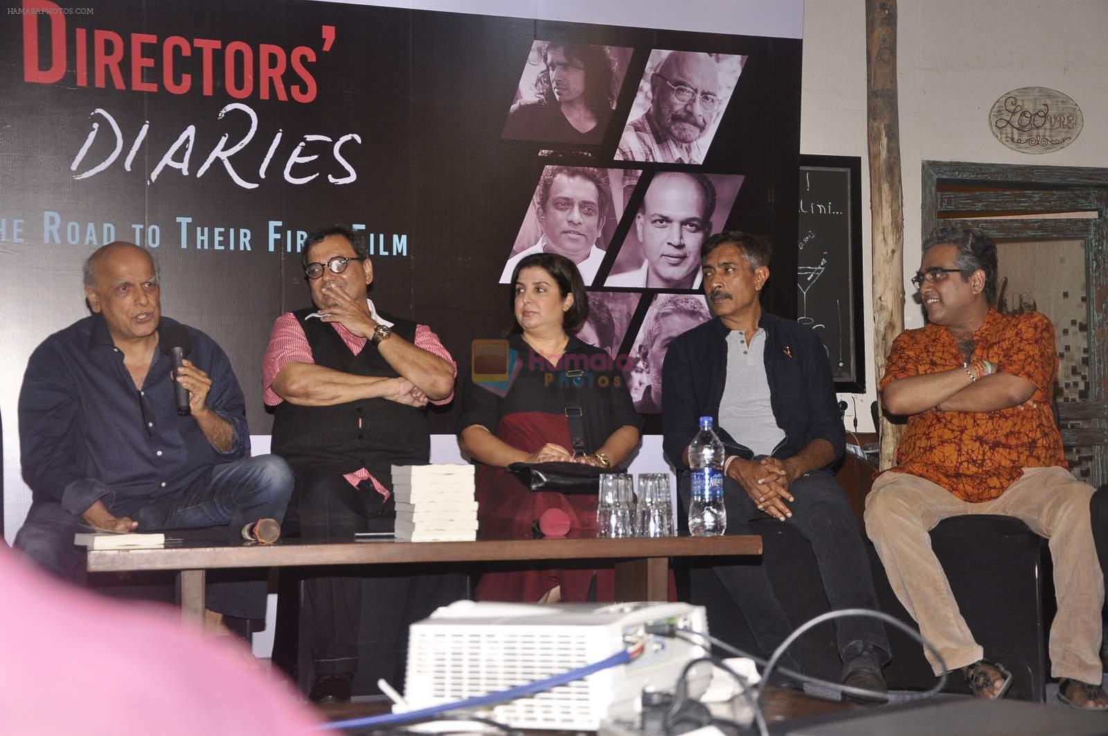 Mahesh Bhatt, Farah Khan, Subhash Ghai, Prakash Jha at Director's Diaries book launch  in Mumbai on 9th Aug 2015