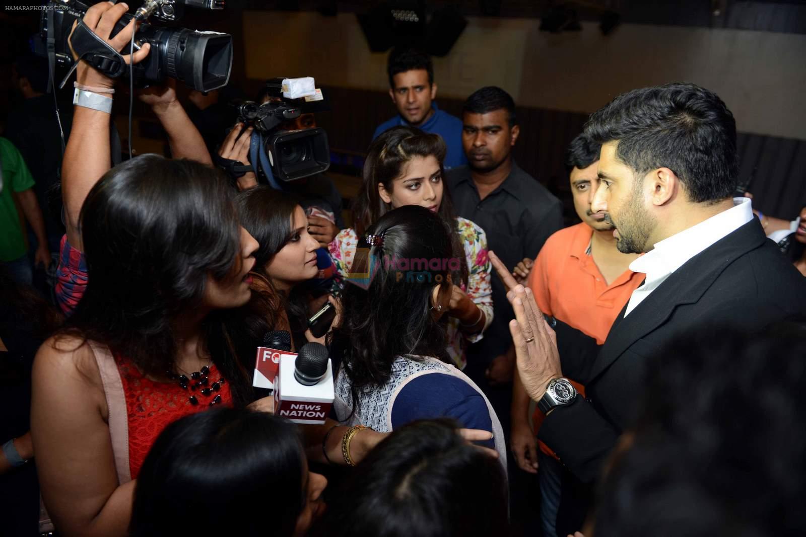 Abhishek Bachchan at All is well press meet in Gurgaon on 10th Aug 2015