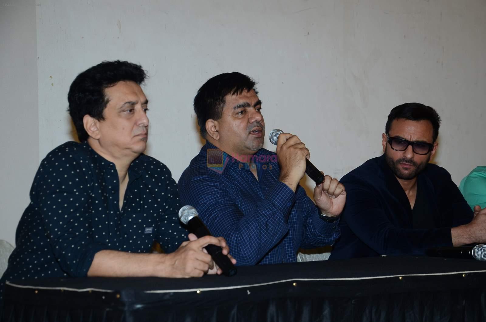 Saif Ali Khan, Sajid Nadiadwala at Phantom Press Conference in Mehboob studios on 11th Aug 2015
