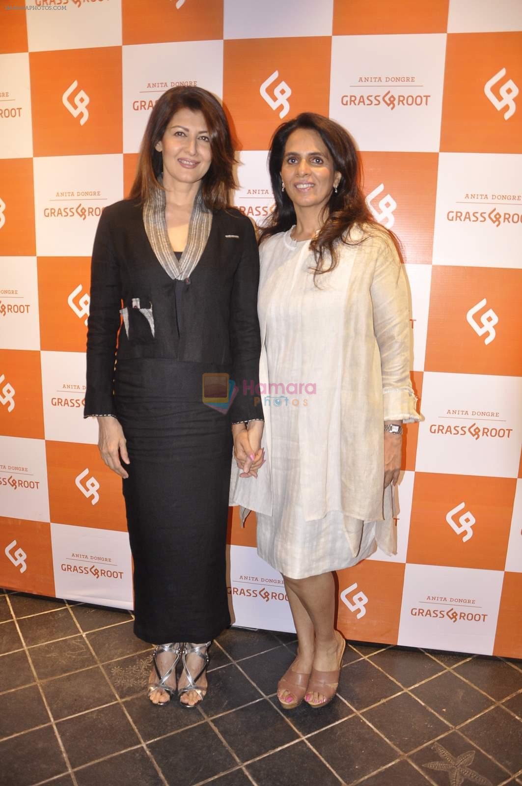 Sangeeta Bijlani at Anita Dongre's Grass Root store launch in Khar on 12th Aug 2015