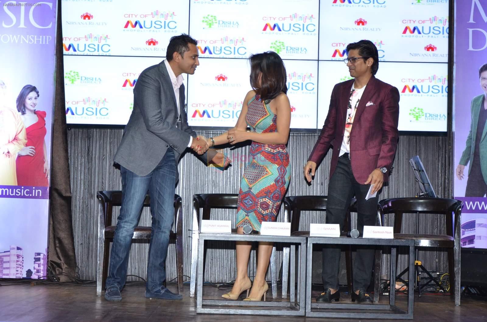 Shaan, Sunidhi Chauhan at Nirvana Realty & Disha Direct's launch of India's first music-inspired township, City of Music on 12th Aug 2015