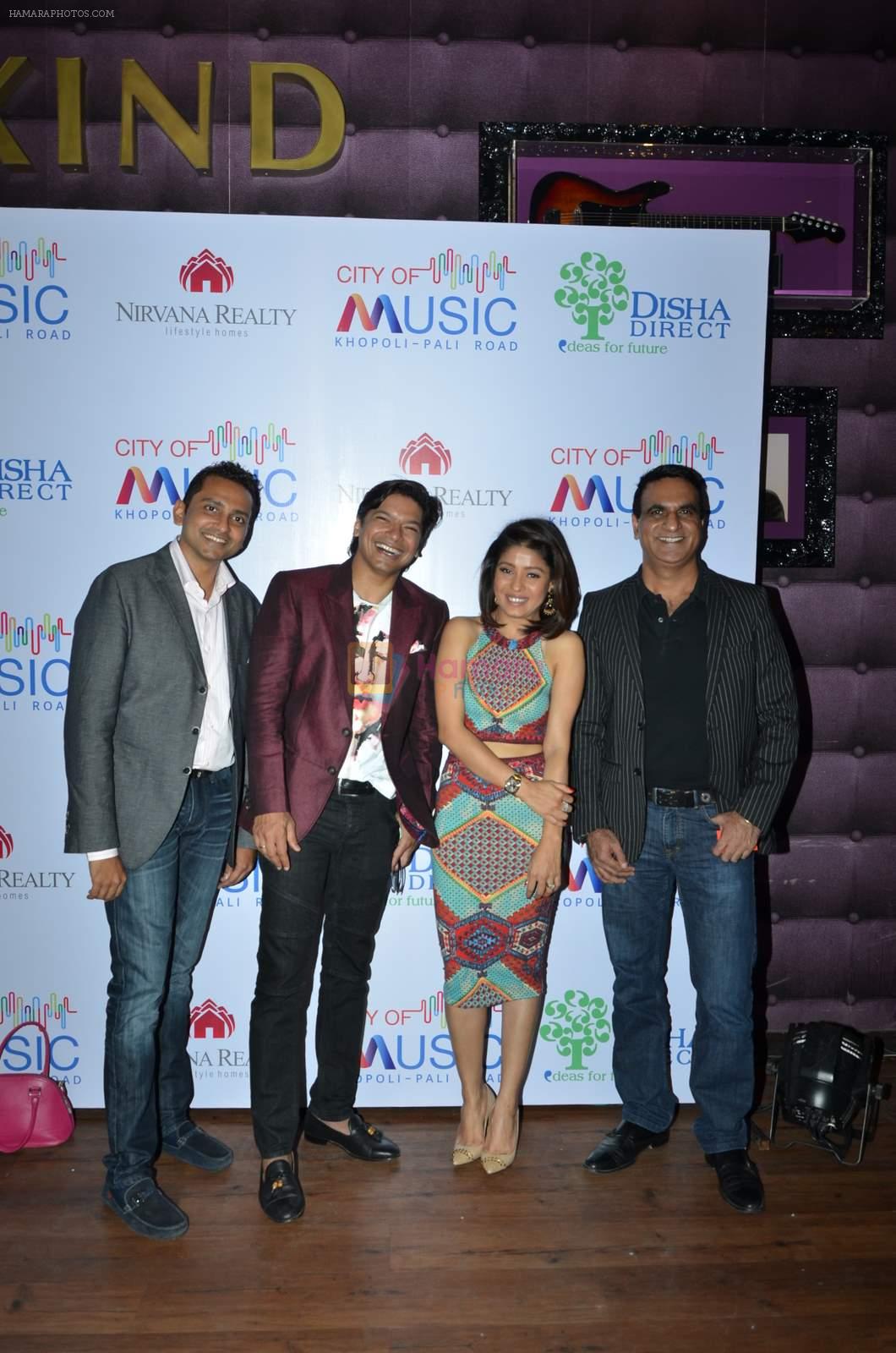 Shaan, Sunidhi Chauhan at Nirvana Realty & Disha Direct's launch of India's first music-inspired township, City of Music on 12th Aug 2015