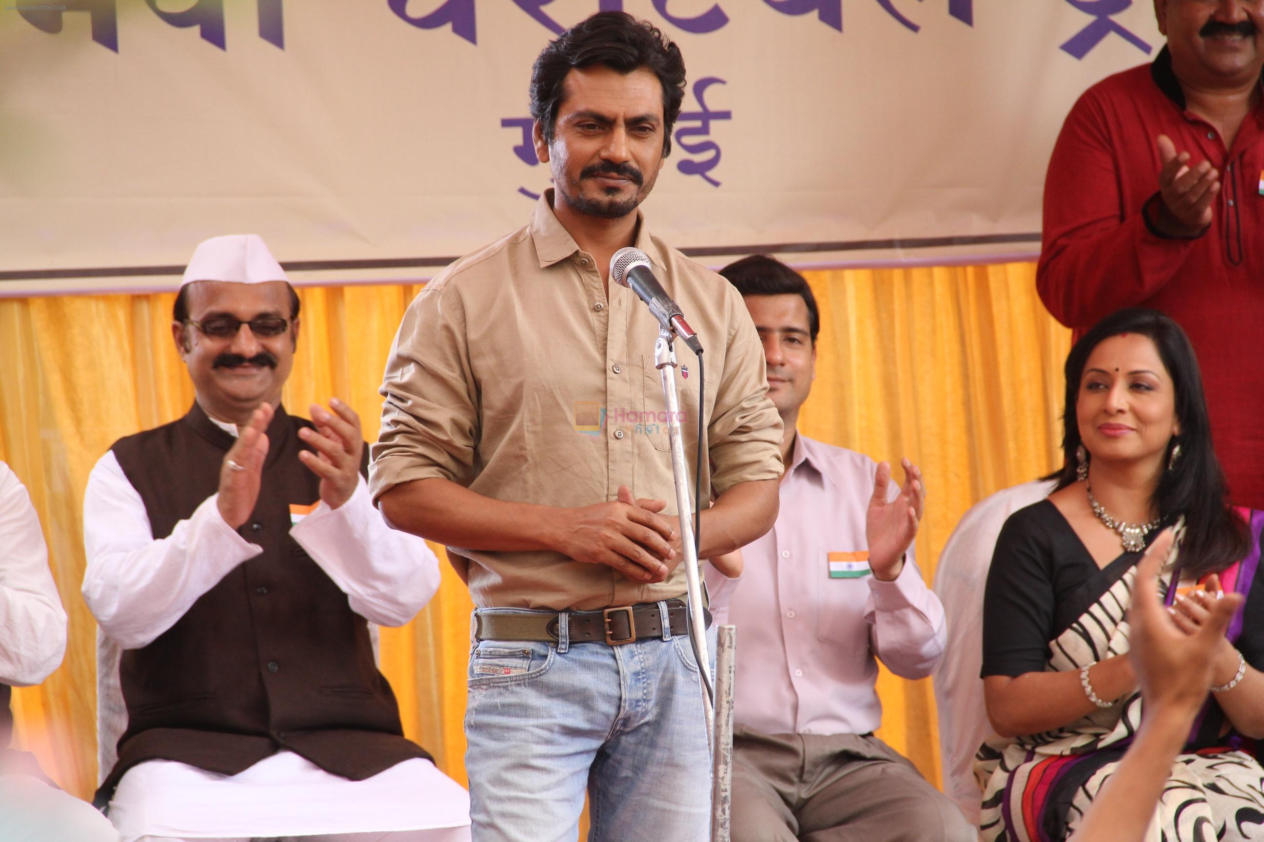 Nawazuddin Siddiqui on the set of Udann for a special Independence Day sequence on 13th Aug 2015