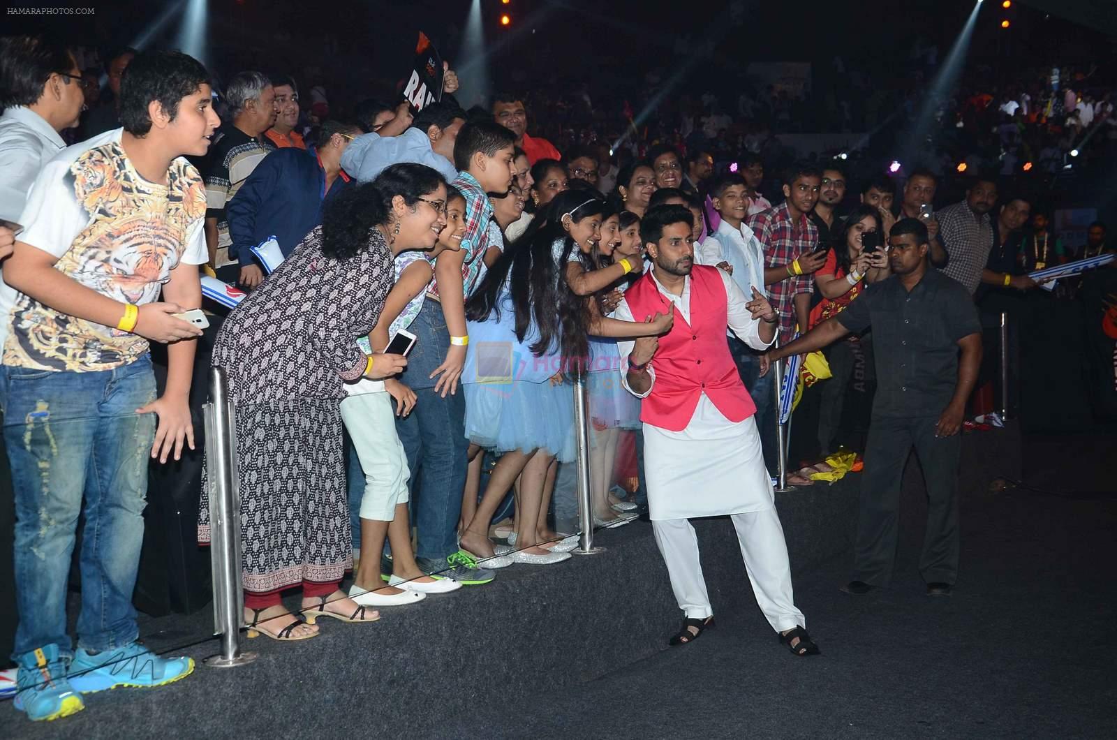 Abhishek Bachchan at Pro Kabaddi semifinals in Mumbai on 21st Aug 2015