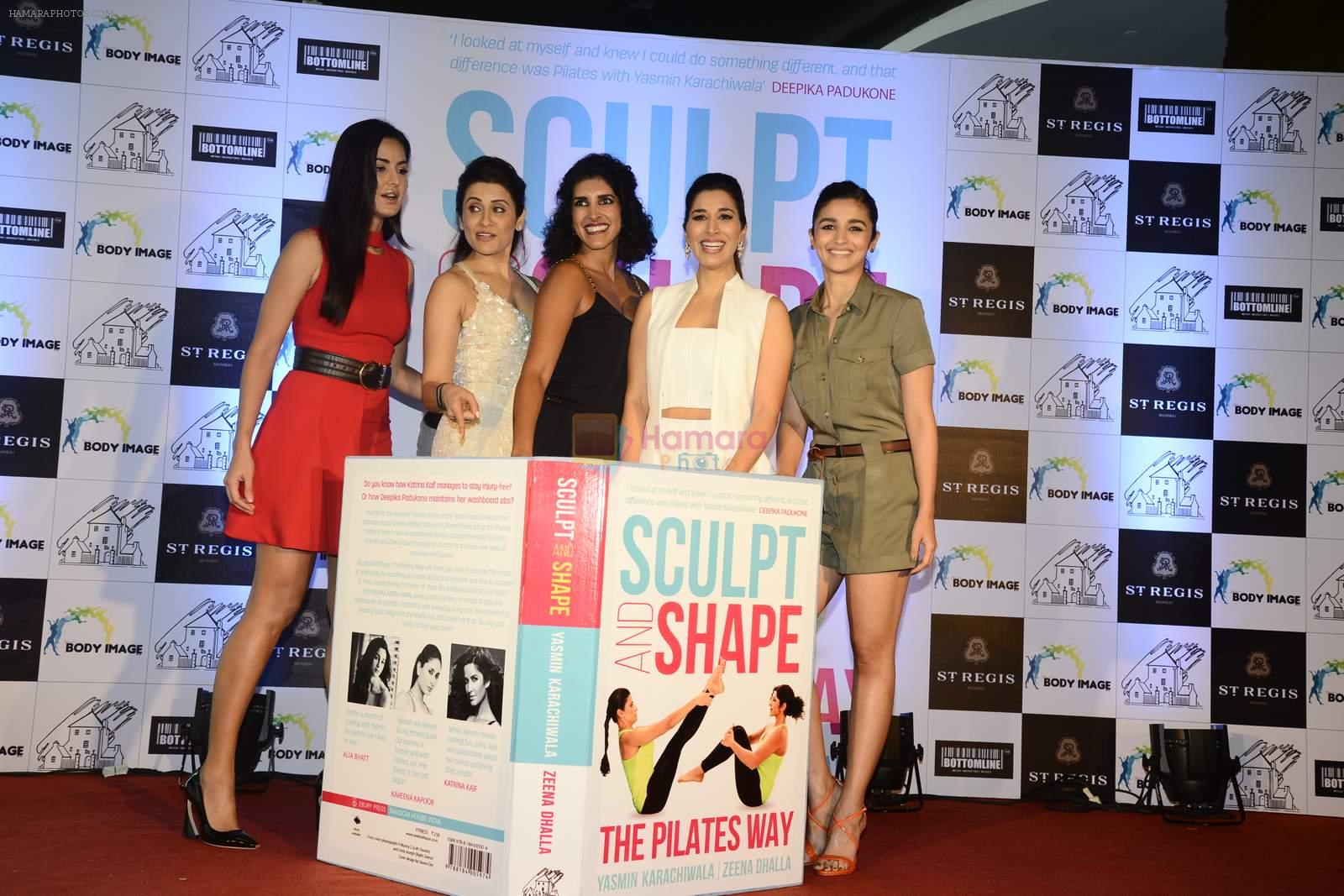 Katrina Kaif, Alia Bhatt,Sophie Choudry at Yasmin Karachiwal's book Launch in Palladium on 22nd Aug 2015