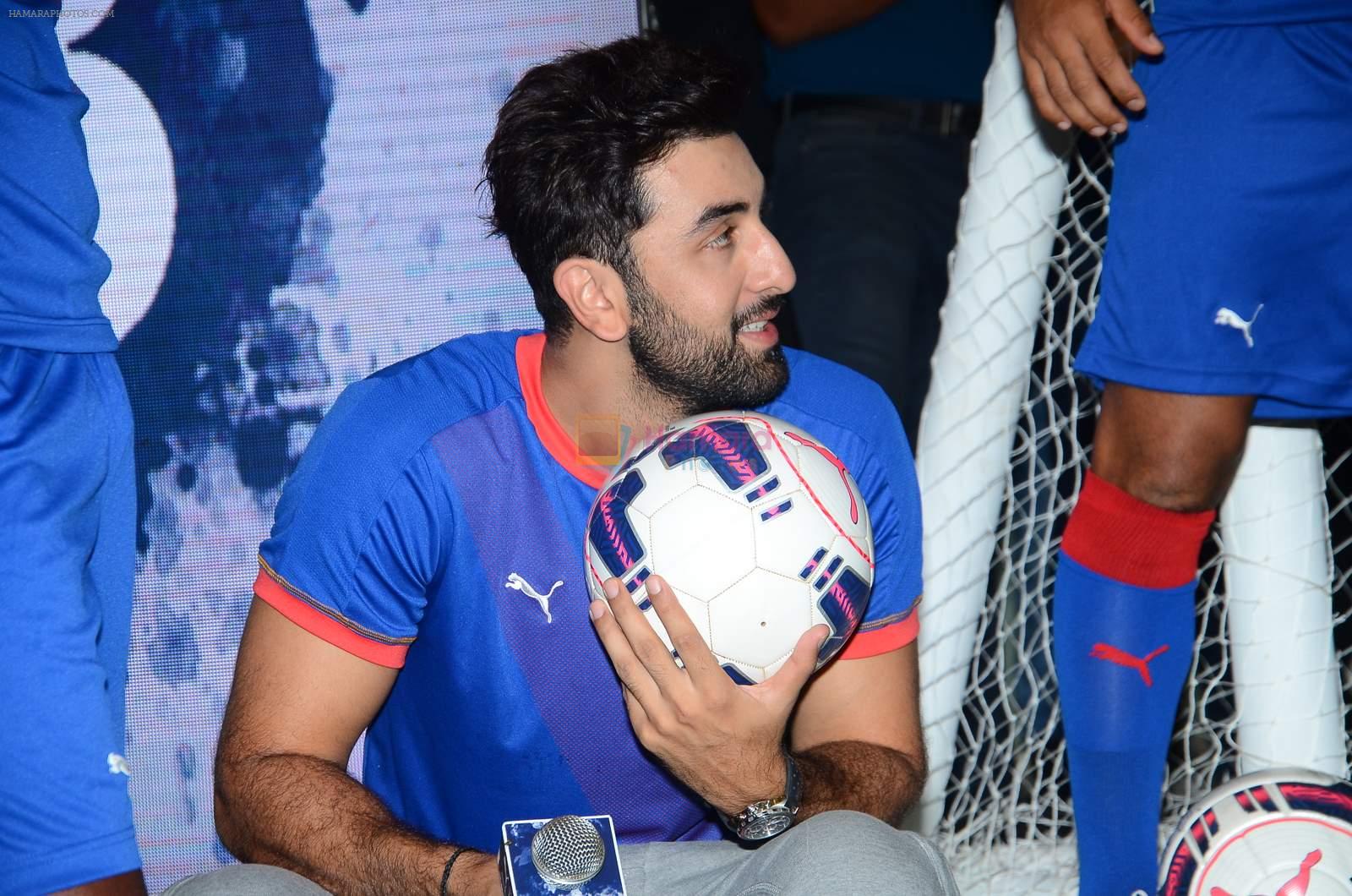 Ranbir Kapoor at Mumbai FC tee launch with PUMA in Tote on 22nd Aug 2015