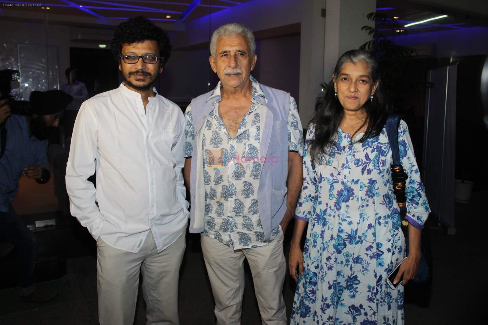 Ratna Pathak, Naseeruddin Shah at Highway film screening in Sunny Super Sound on 24th Aug 2015