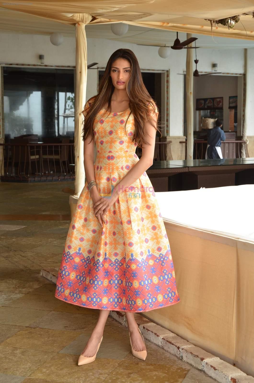 Athiya Shetty at Hero promotion in Hotel Sun n Sand on 25th Aug 2015