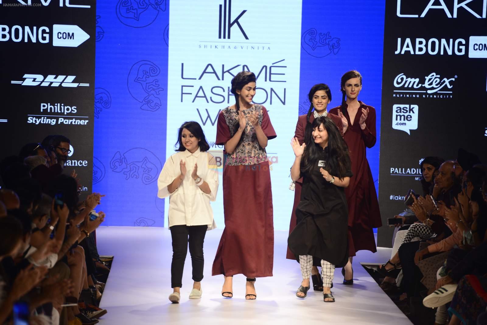 Model walk the ramp for IIK Show on day 1 of LIFW on 26th Aug 2015