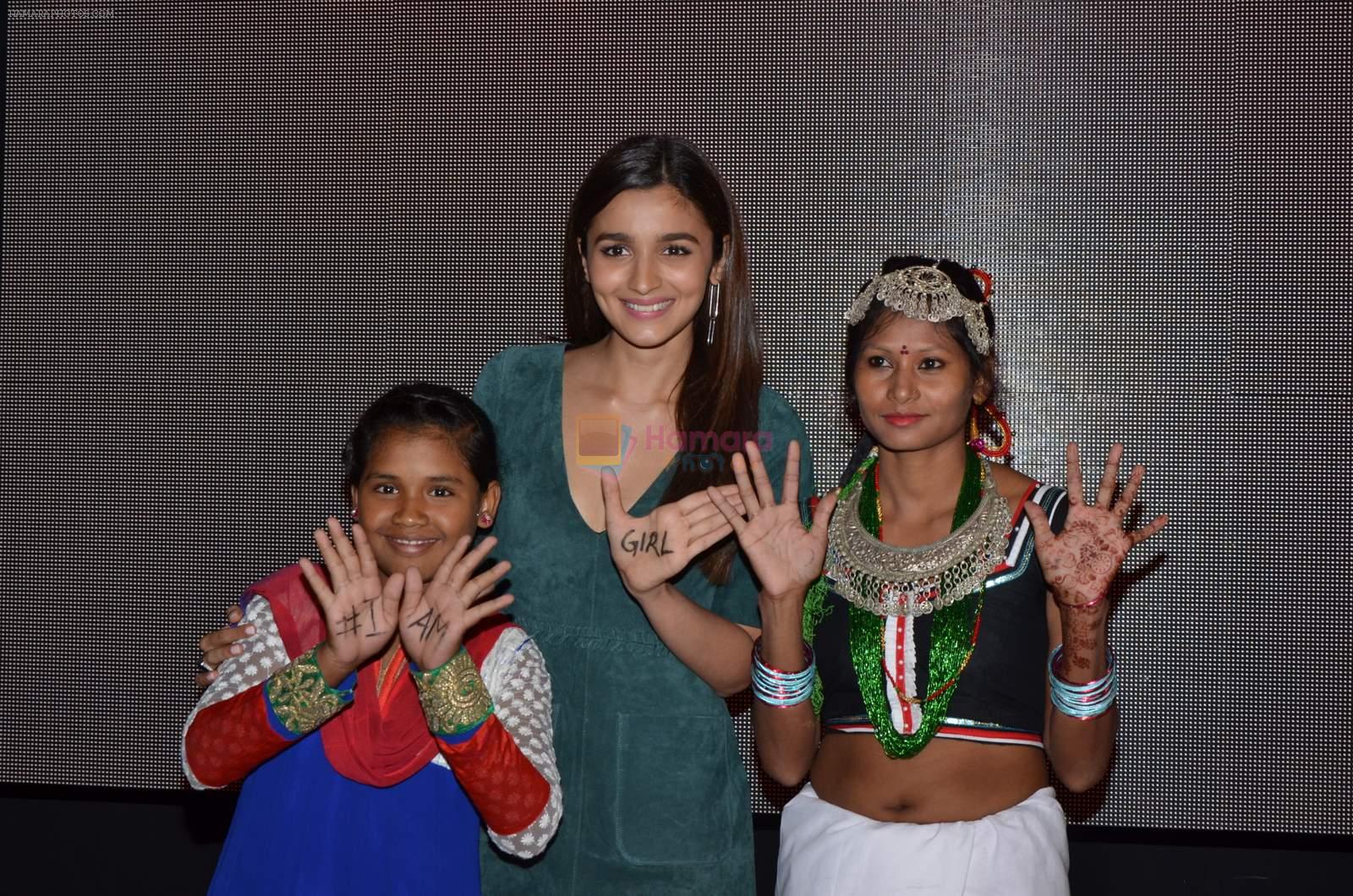 Alia Bhatt for girl child campaign Event on 26th Aug 2015