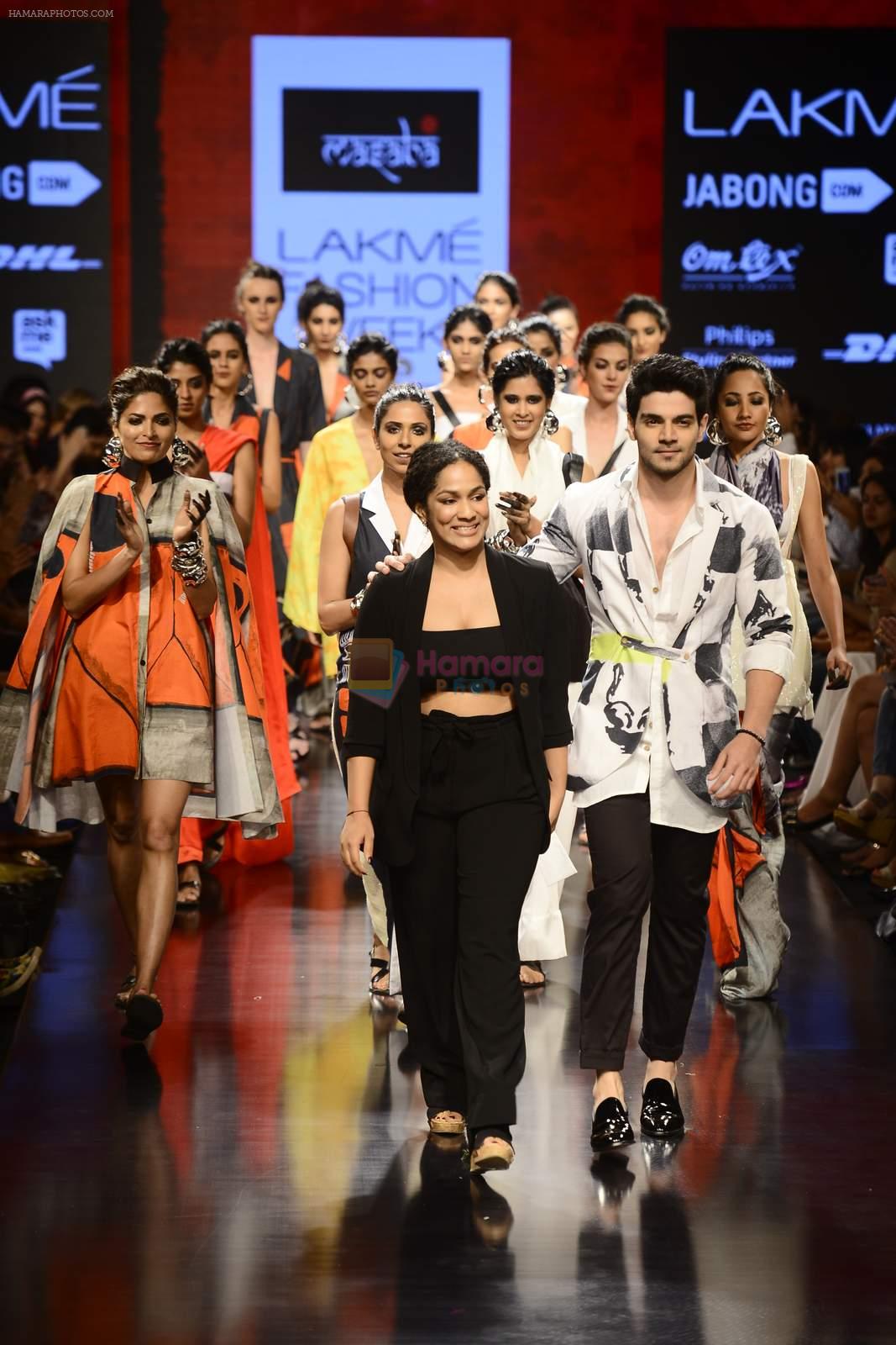 Sooraj Pancholi walks for Masaba Show at LIFW on 28th Aug 2015