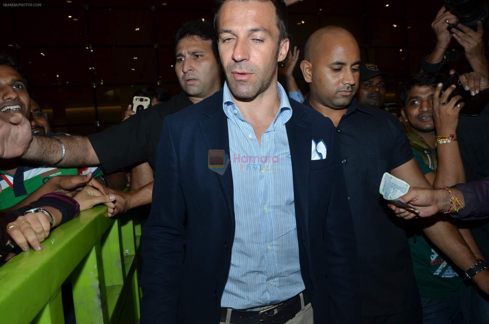 Alessandro Del Piero arrives in India on 30th Aug 2015