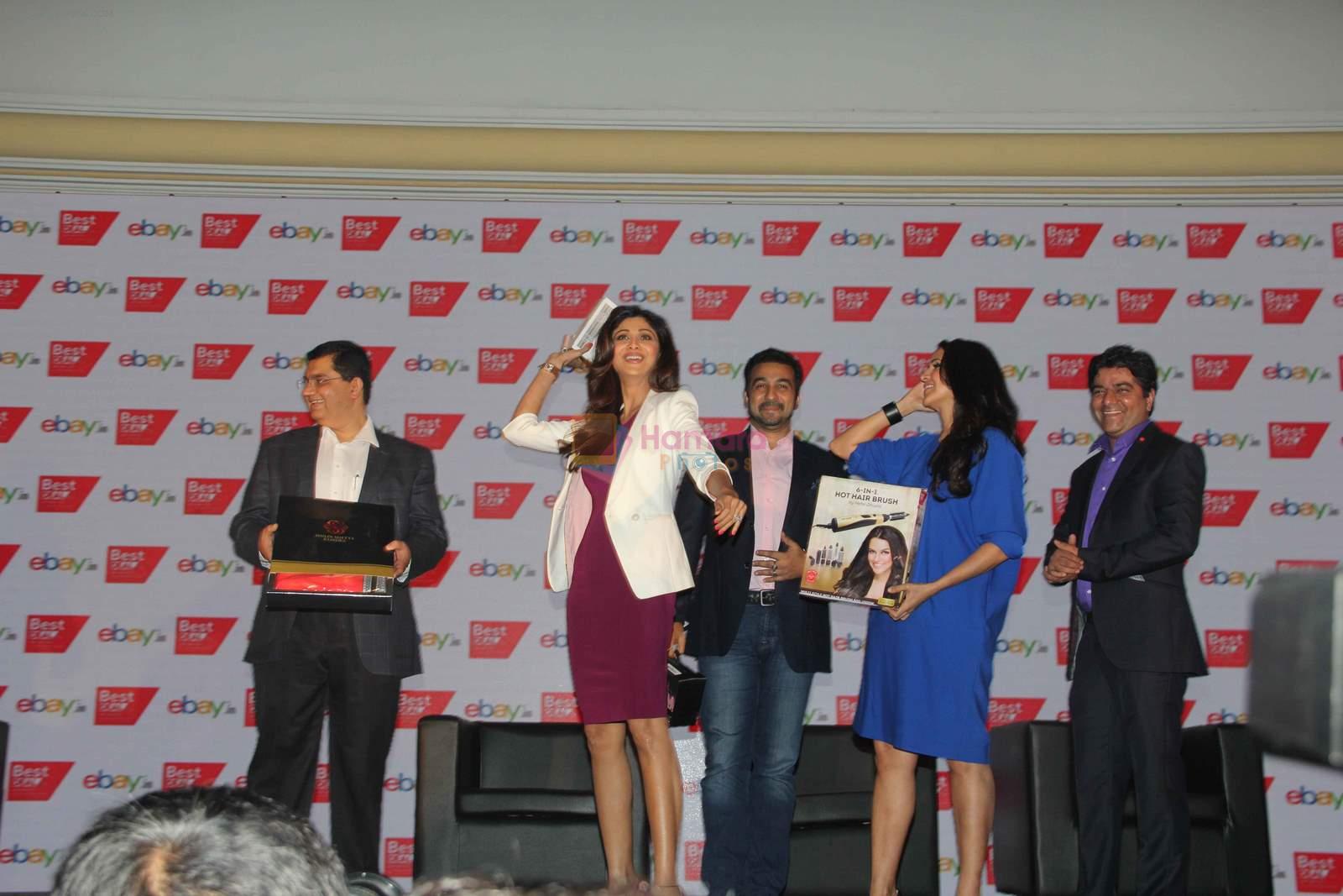 Shilpa Shetty, Raj Kundra and Neha Dhupia promote Best Deal TV in Mumbai on 1st Sept 2015