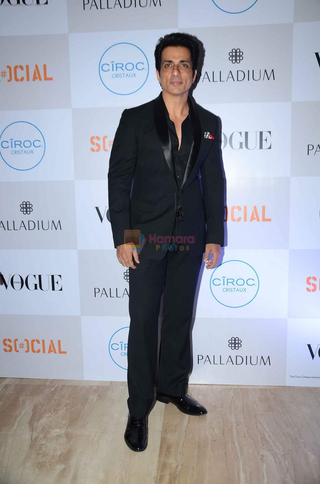 Sonu Sood at Fashion's Night Out 2015 by Vogue in Palladium on 2nd Sept 2015
