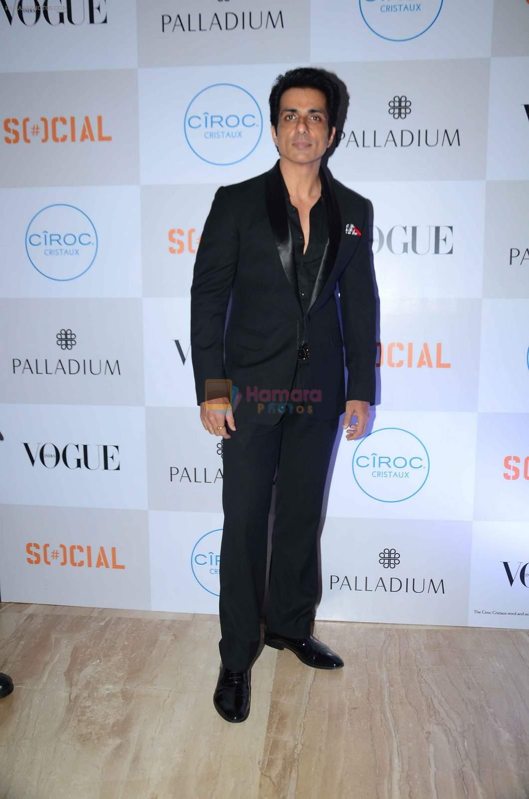 Sonu Sood at Fashion's Night Out 2015 by Vogue in Palladium on 2nd Sept 2015
