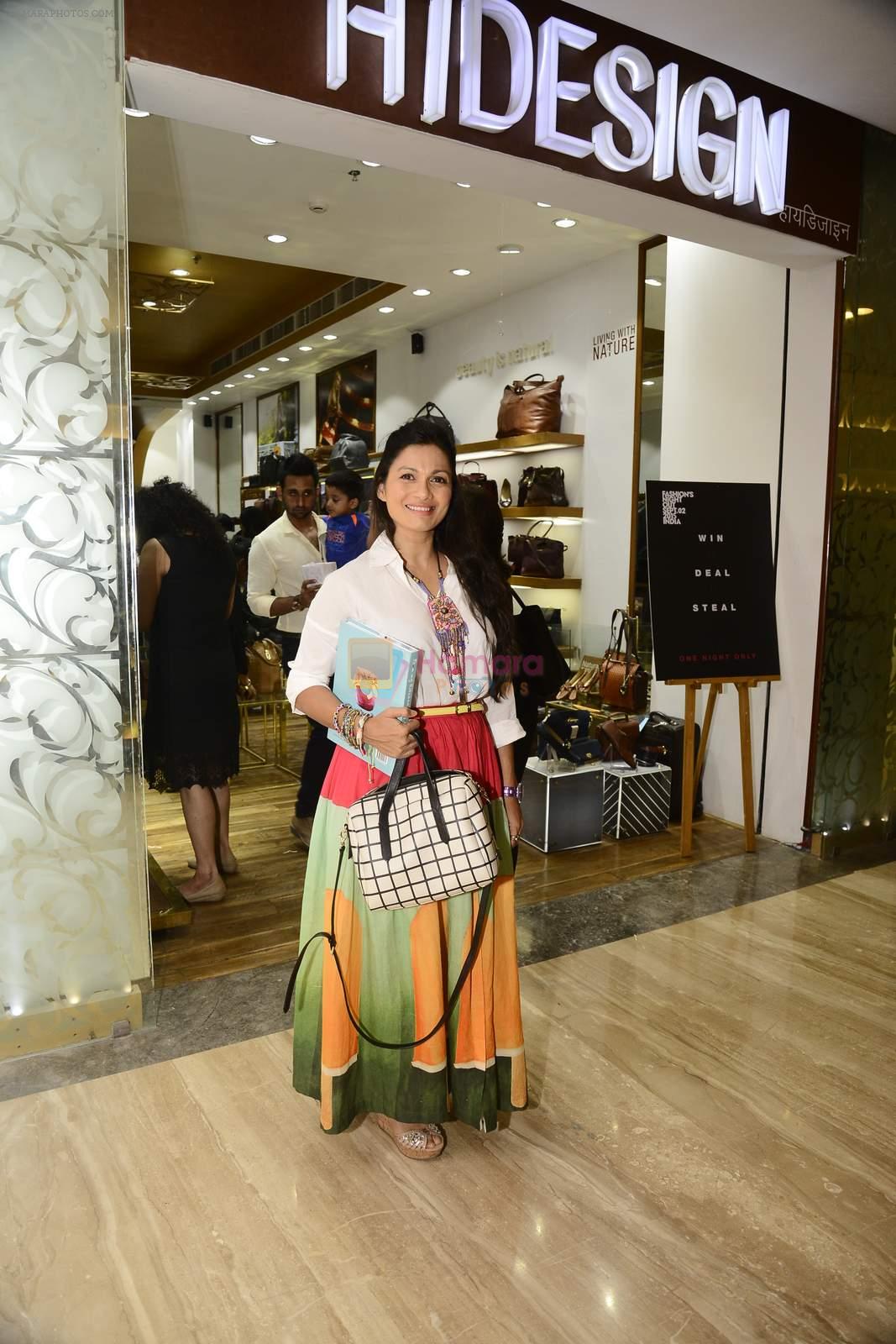 Maria Goretti at Hidesign store for Vogue Fashion Night Out on 2nd Sept 2015