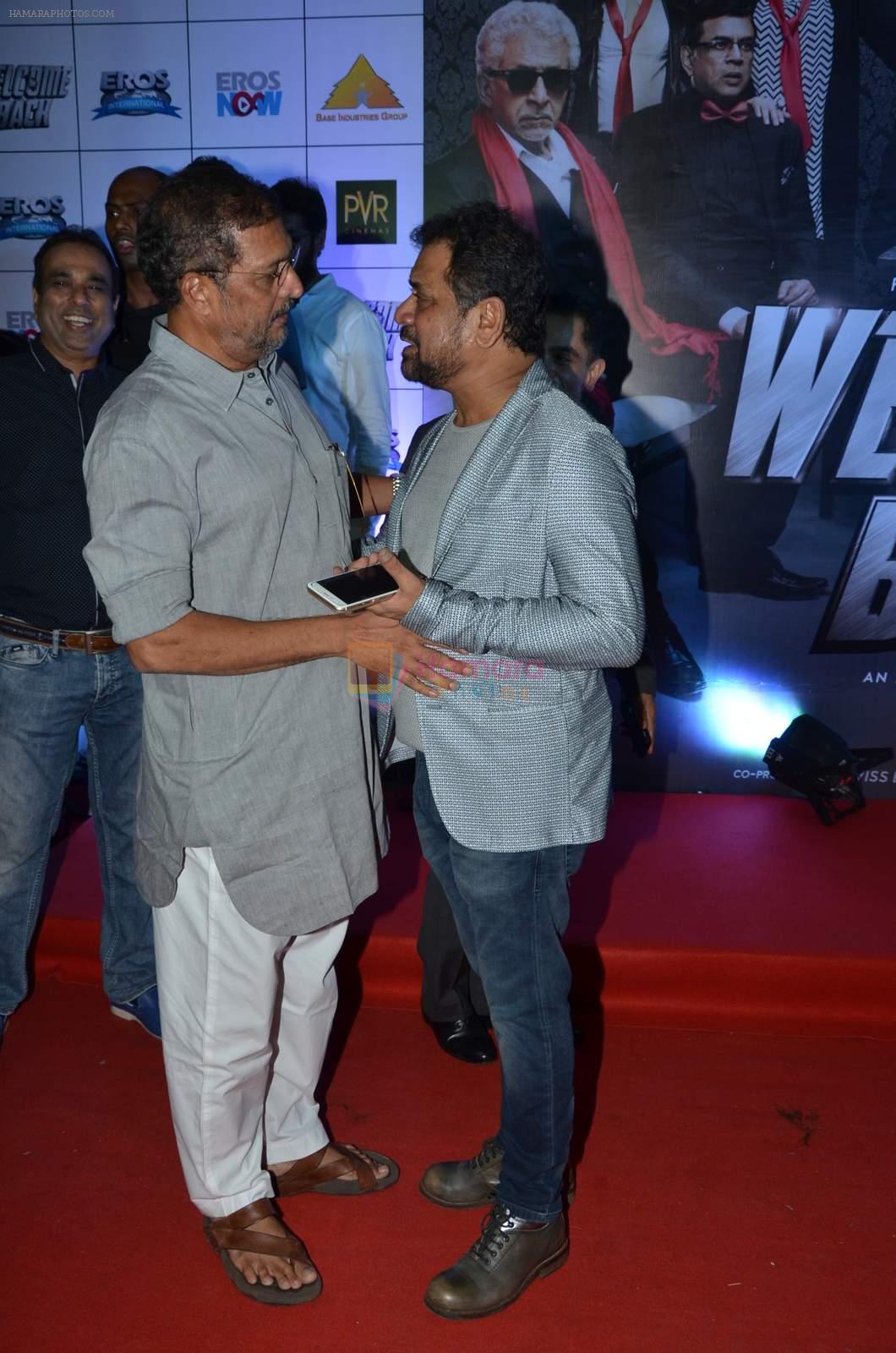 Nana Patekar, Anees Bazmee at welcome back premiere in Mumbai on 3rd  Sept 2015