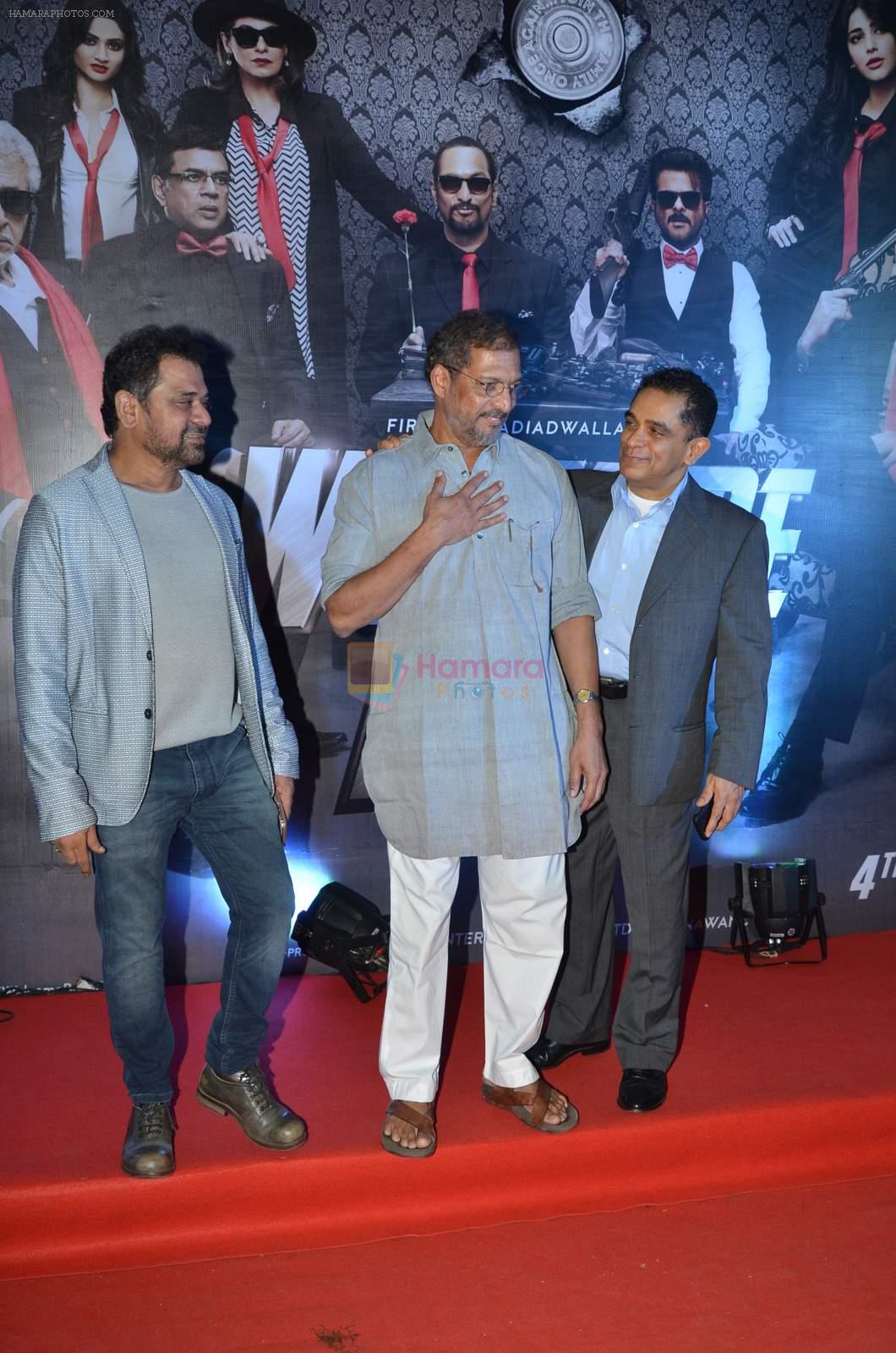Nana Patekar, Anees Bazmee at welcome back premiere in Mumbai on 3rd  Sept 2015