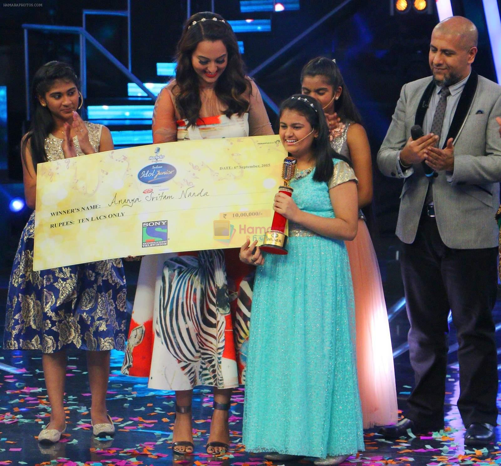 Ananya Sritam Nanda wins Indian Idol Junior Grand Finale on 6th Sept 2015
