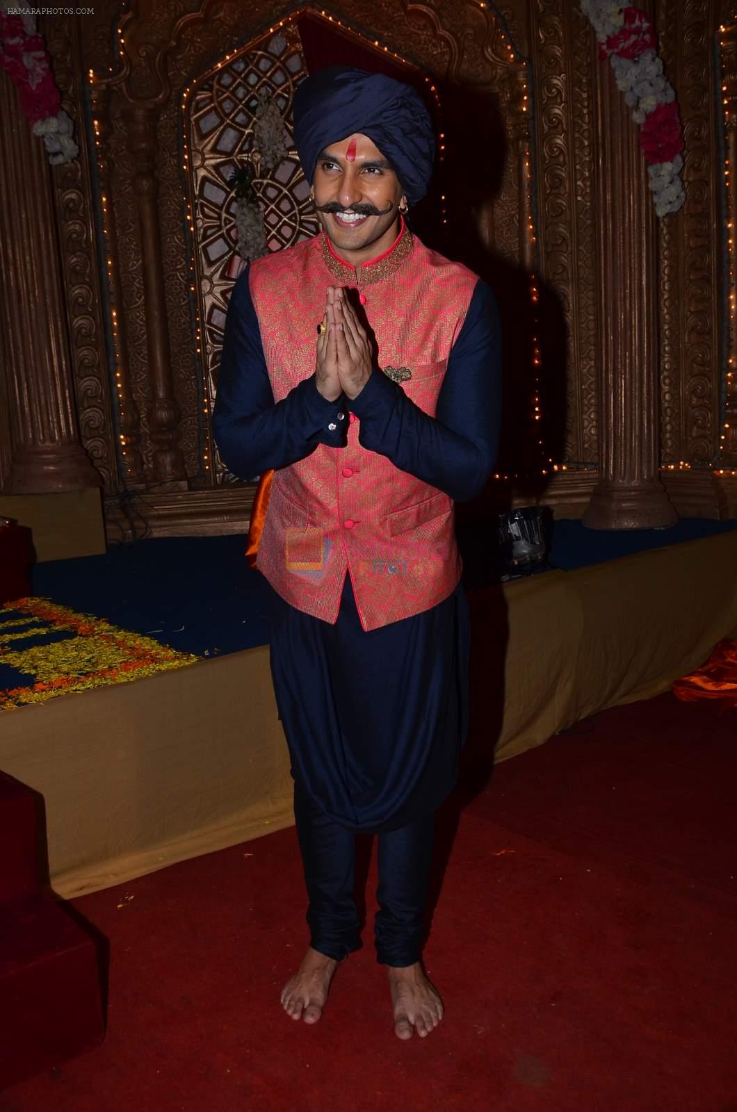 Ranveer Singh promote Bajia's new song on the sets of Udaan in Filmcity, Mumbai on 12th Sept 2015