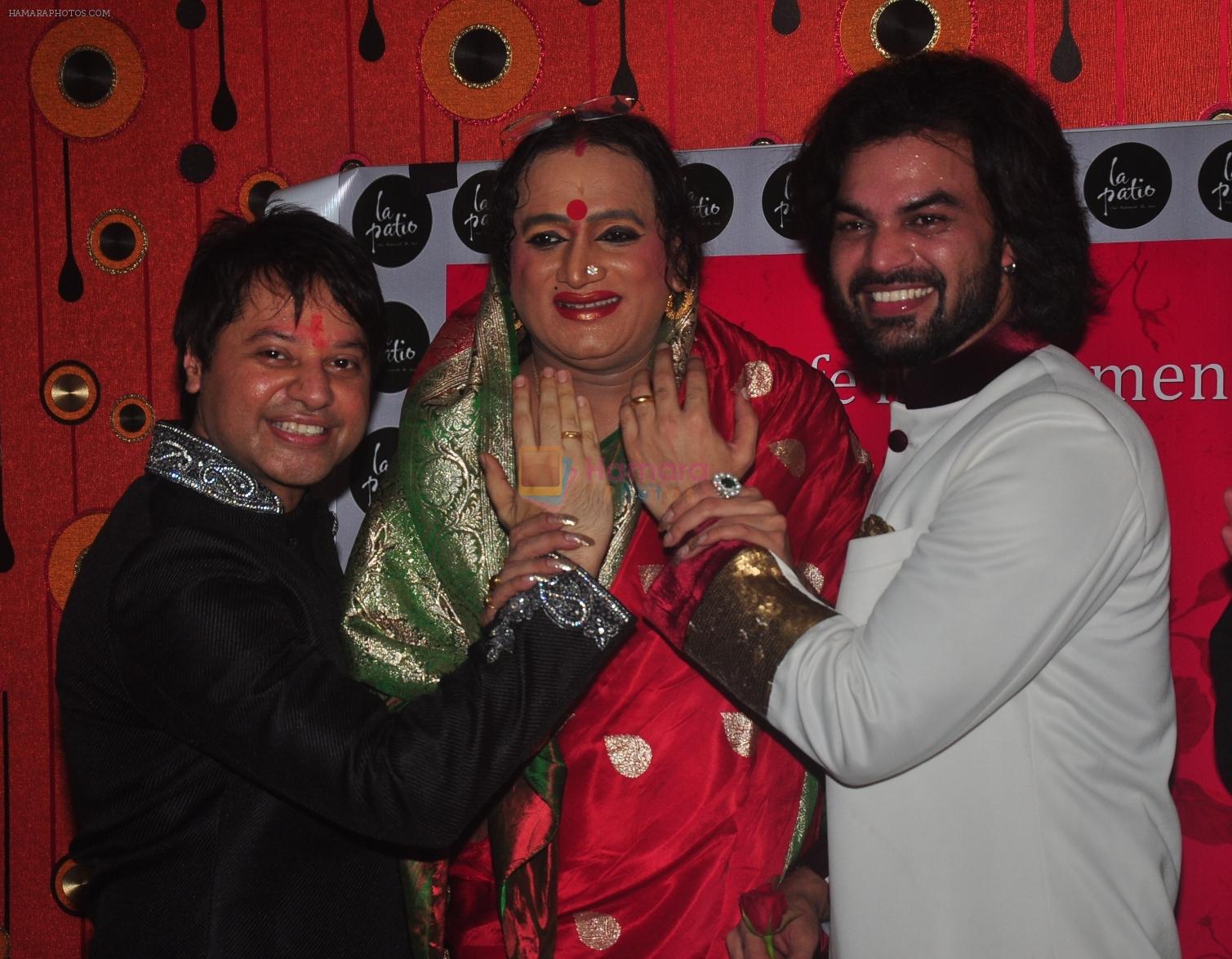 Lakshminarayan Tripathi blesses Kapil Sharma and Yuvraaj Parashar at the Aryan-Ashley sangeet of Dunno Y2 signifying same-sex marriage for the first time in Bollywood