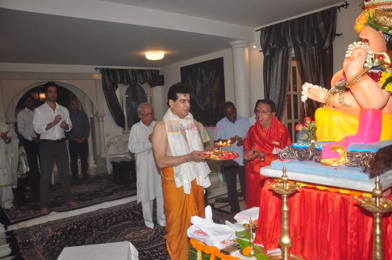Jeetendra's Ganpati celebrations on 17th Sept 2015