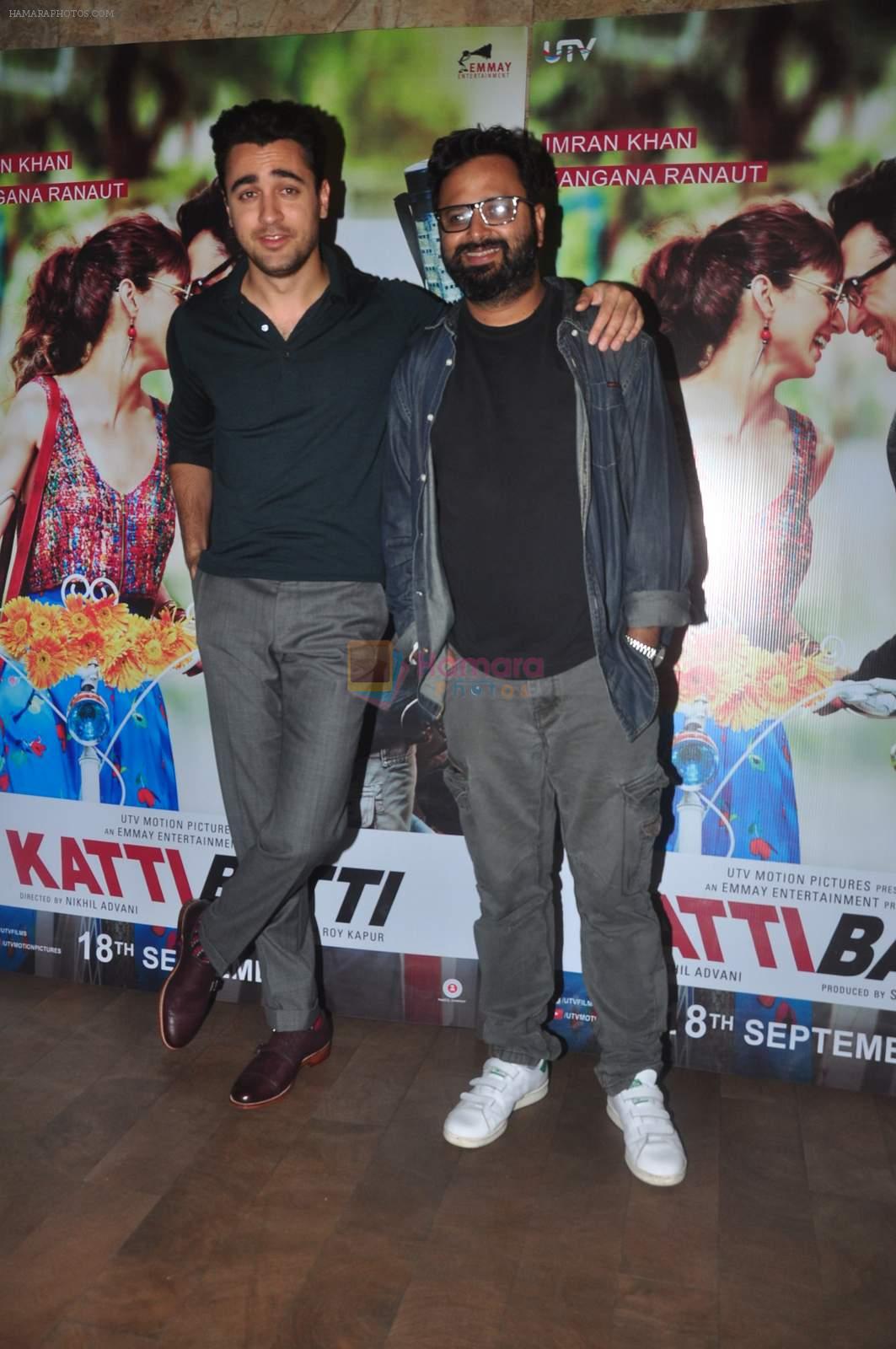 Imran Khan, Nikhil Advani at Katti Batti screening hosted by Kangana on 17th Sept 2015