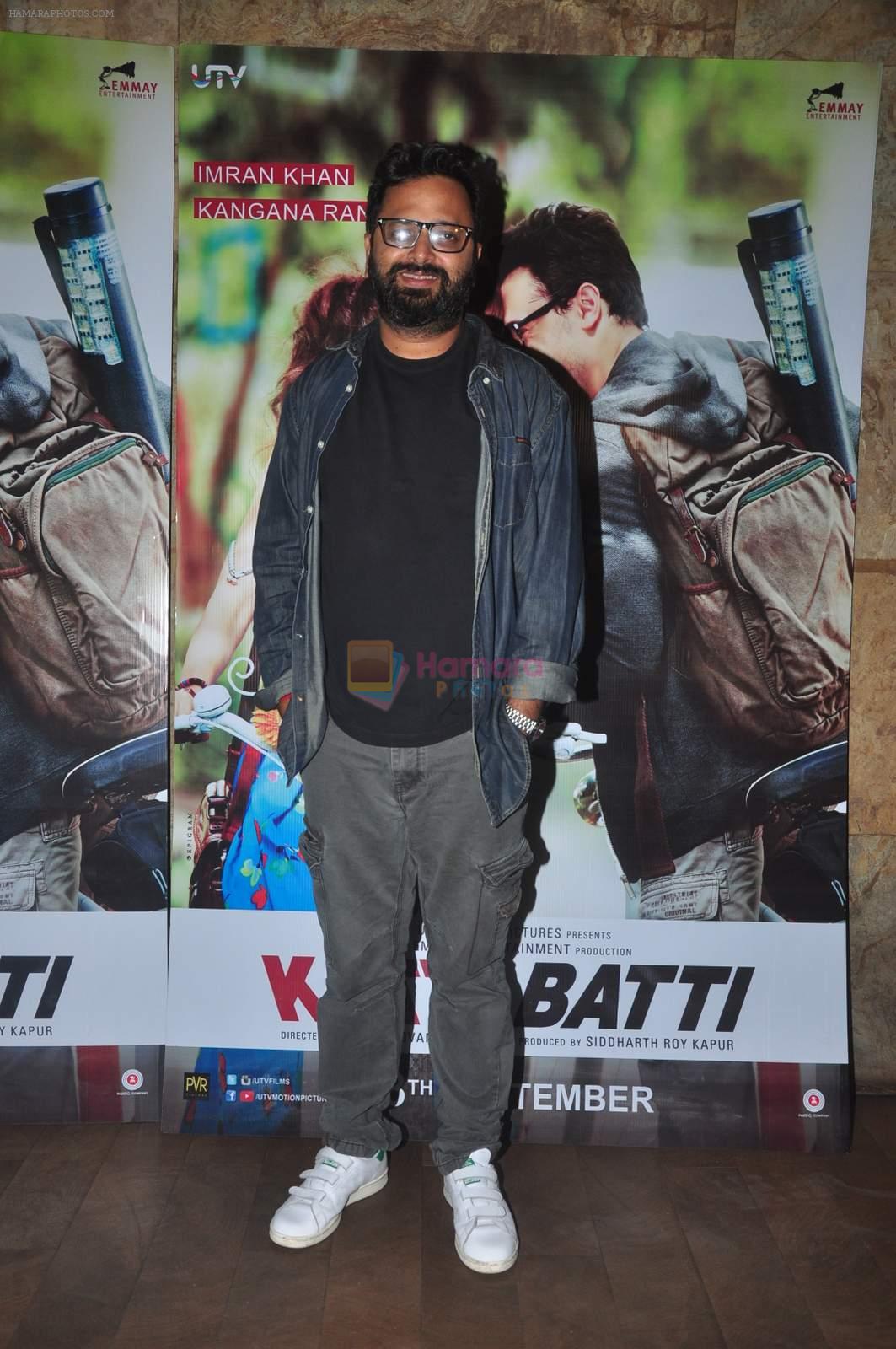 Nikhil Advani at Katti Batti screening hosted by Kangana on 17th Sept 2015