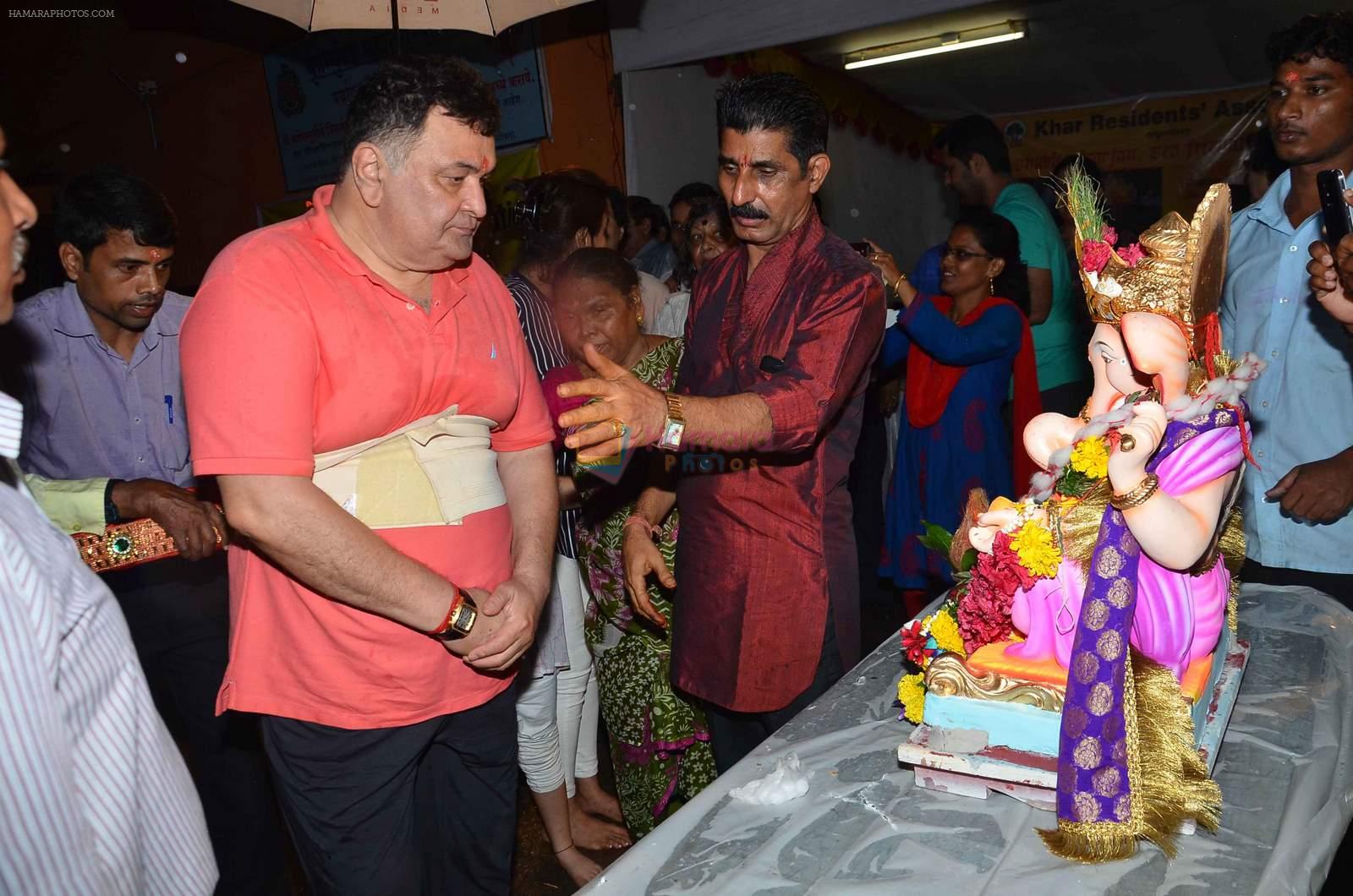 Rishi Kapoor's Ganpati Visarjan on 21st Sept 2015