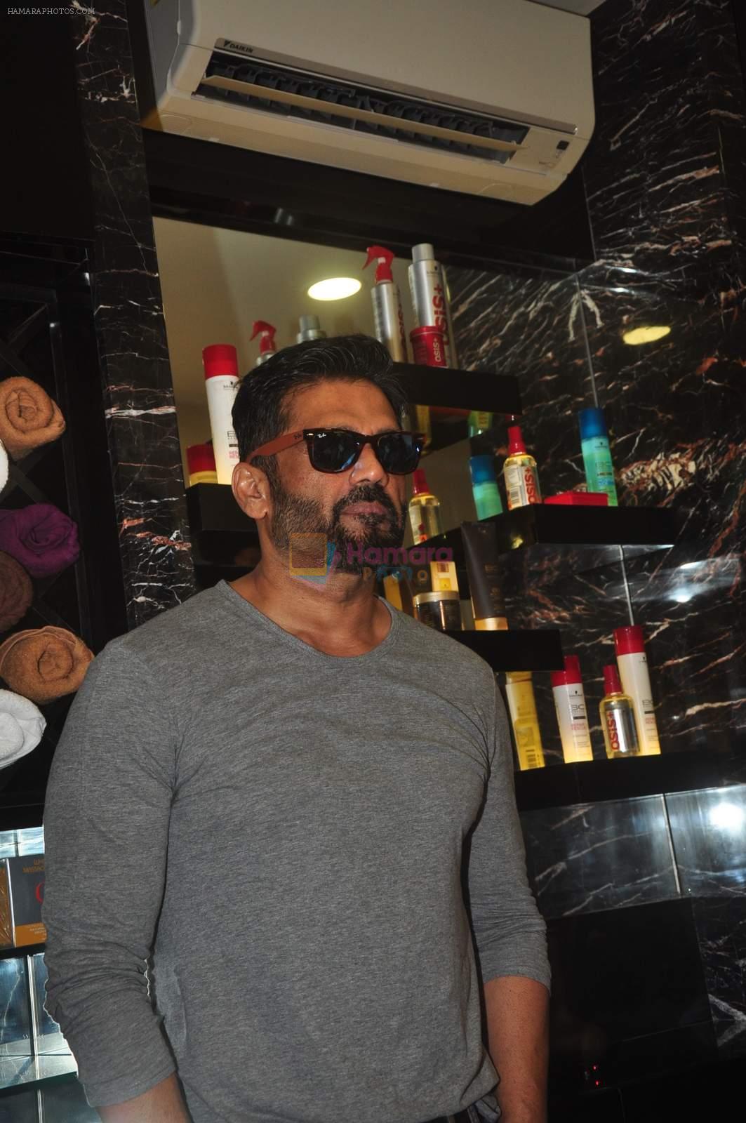Sunil Shetty at U and Me salon opening in Santacruz on 27th Sept 2015
