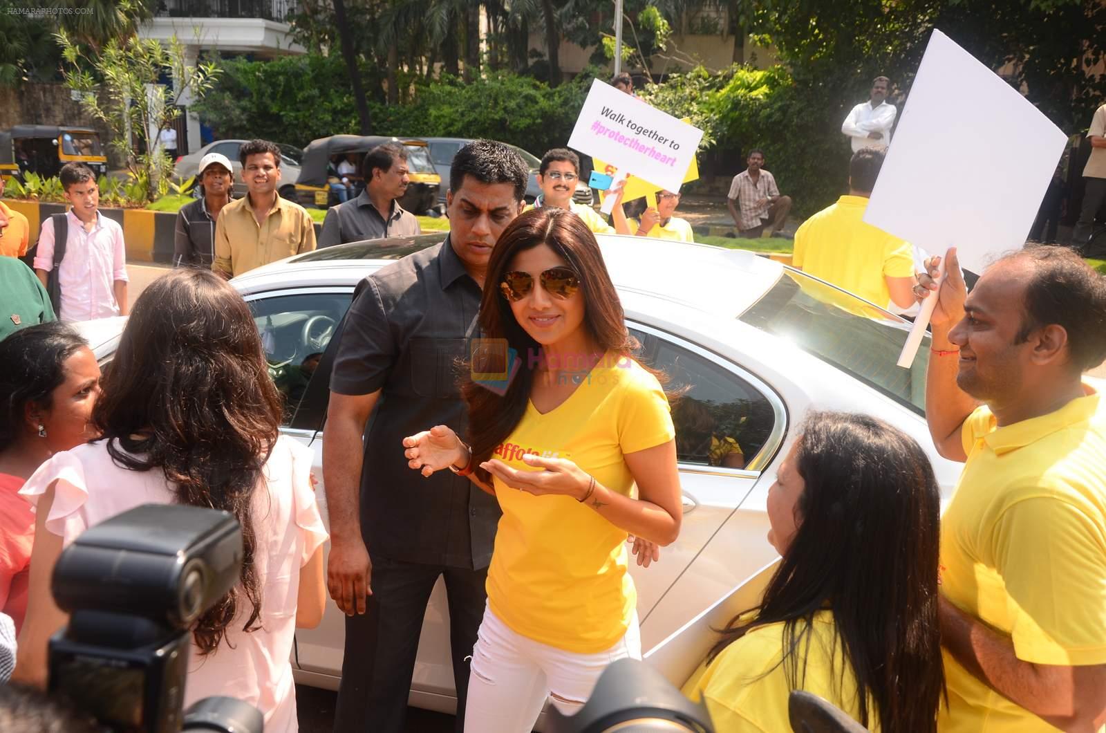 Shilpa Shetty at World Heart day celebrations in Carter Road on 29th Sept 2015